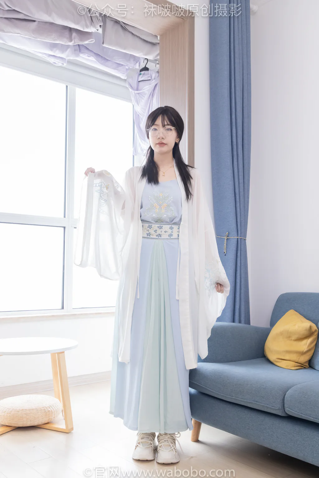 图片[2]-[BoBoSocks袜啵啵]NO.643 小甜豆-汉服、白船袜、薄肉丝、裸足[164P/1V/6.66GB]-美图