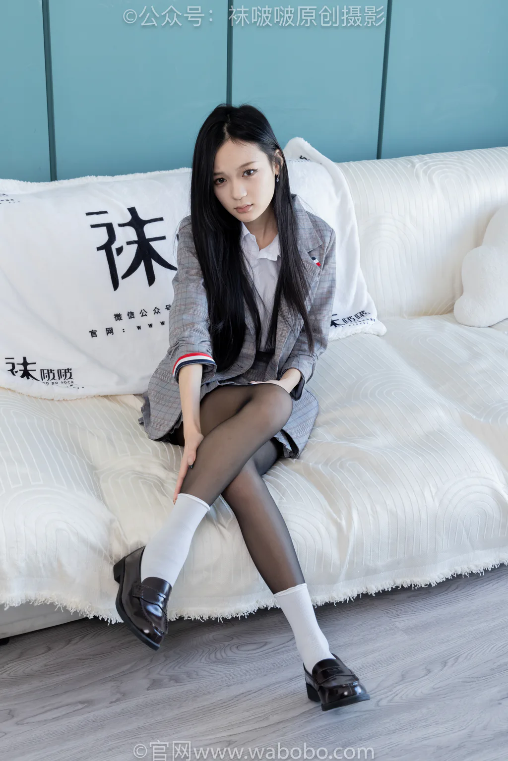 图片[2]-[BoBoSocks袜啵啵]NO.646 焦糖-皮鞋、白棉袜、薄黑丝[163P/1V/8.14GB]-美图