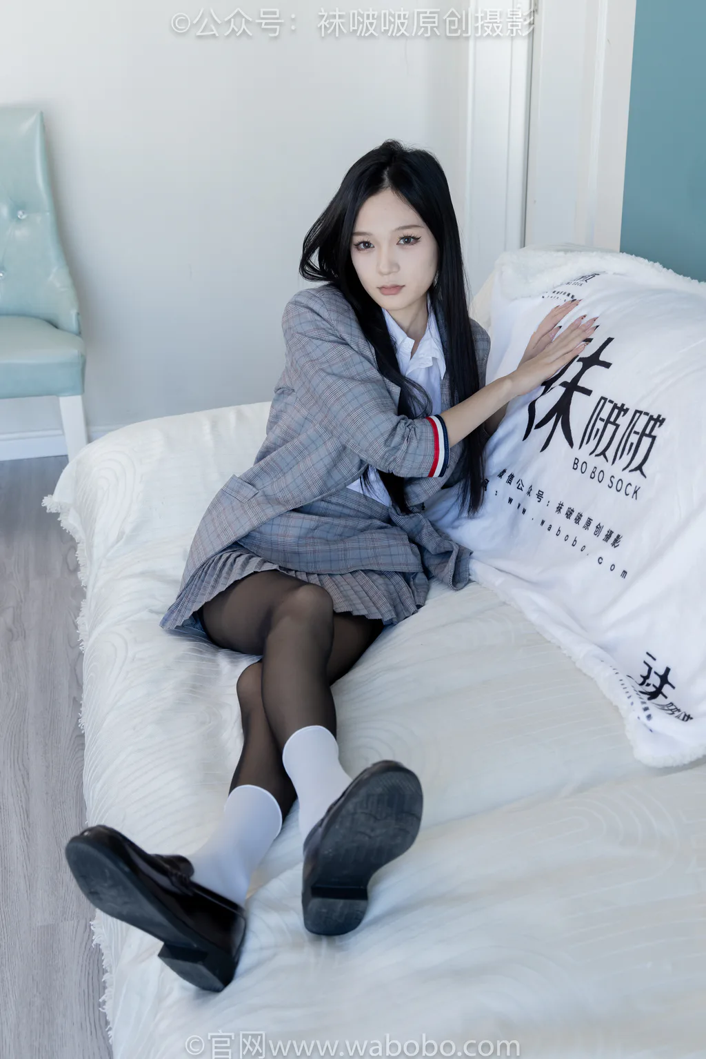 图片[3]-[BoBoSocks袜啵啵]NO.646 焦糖-皮鞋、白棉袜、薄黑丝[163P/1V/8.14GB]-美图