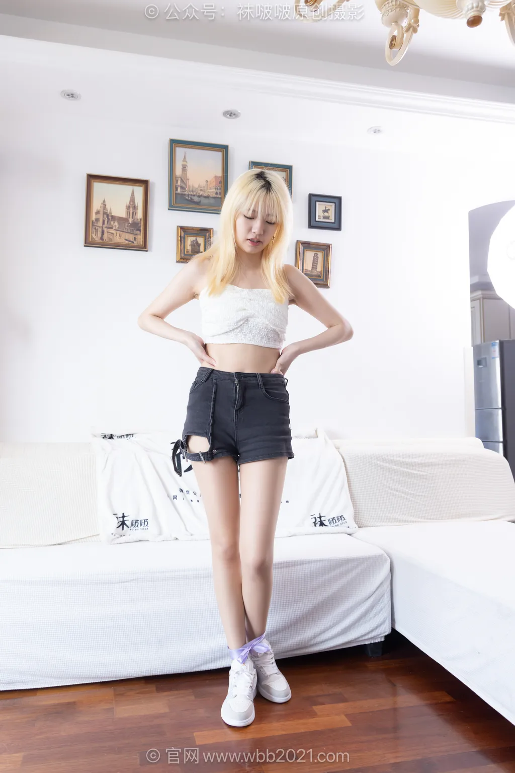 [BoBoSocks袜啵啵]NO.616 小甜豆-板鞋、纯白棉袜、薄肉丝[152P/1V/5.50GB]-美图