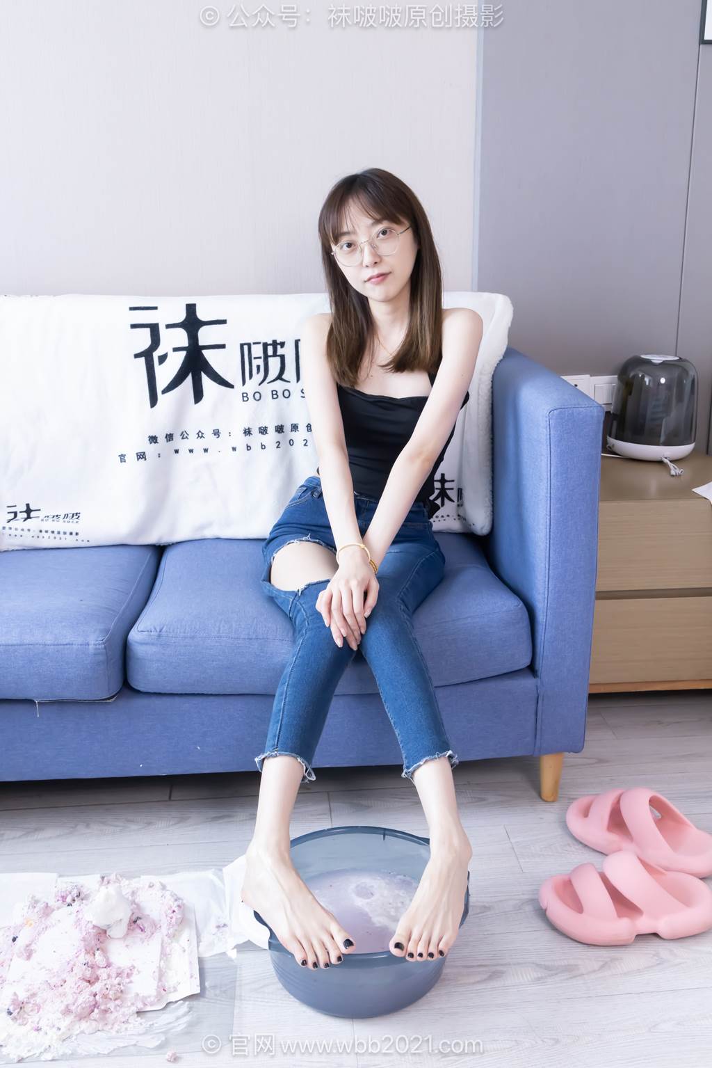 图片[2]-[BoBoSocks袜啵啵]NO.591 稚予-高跟凉鞋、薄肉丝、裤里丝、裸足、裸足泡脚[153P/1V/6.43GB]-美图