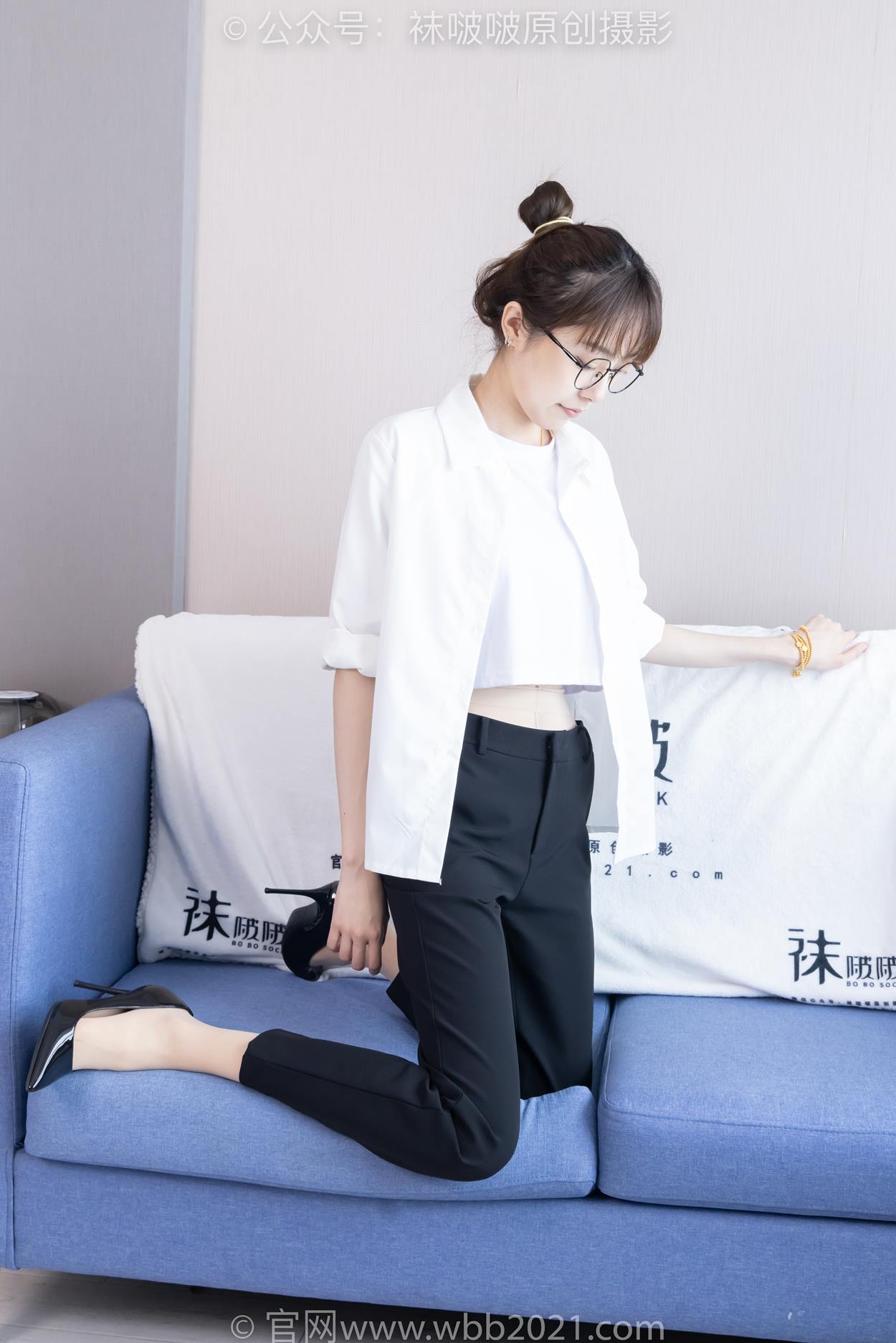 图片[2]-[BoBoSocks袜啵啵]NO.535 稚予-高跟鞋、皮鞋、黑棉袜、薄肉丝、裤里丝[160P/1V/6.04GB]-美图