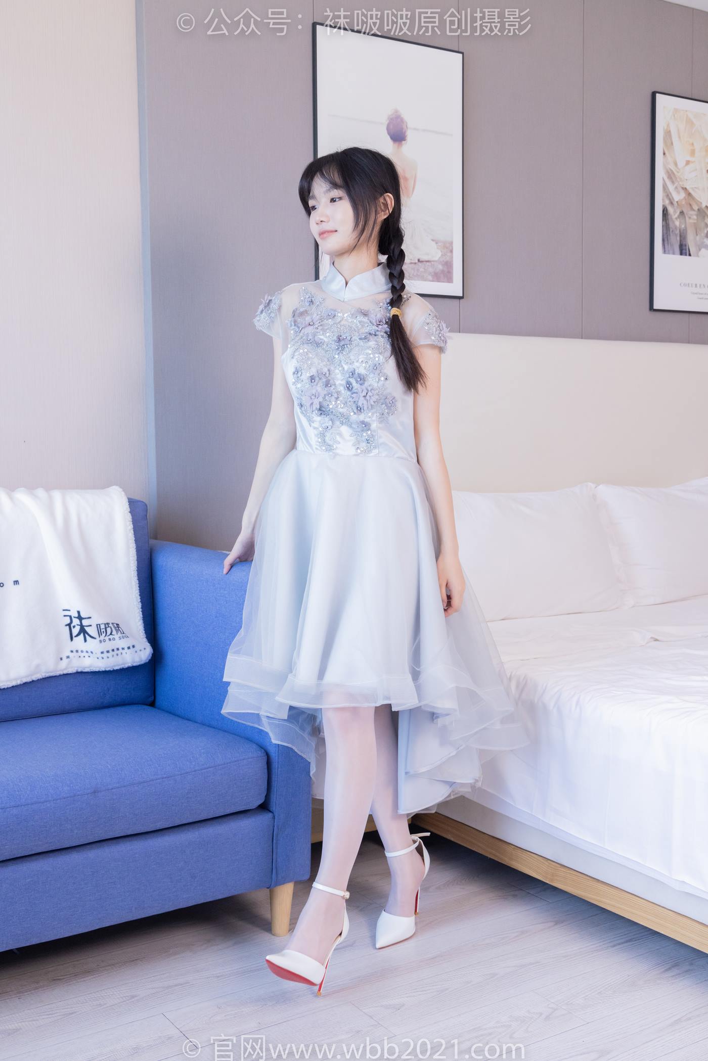 图片[2]-[BoBoSocks袜啵啵]NO.512 甜甜圈-高跟鞋、油亮薄白丝、袜踩奶油蛋糕剧情[143P/1V/6.31GB]-美图