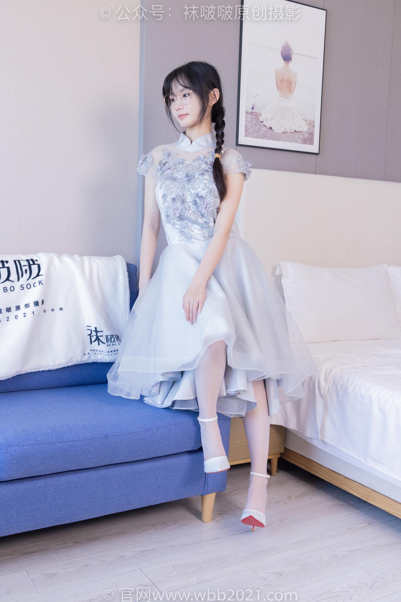 图片[3]-[BoBoSocks袜啵啵]NO.512 甜甜圈-高跟鞋、油亮薄白丝、袜踩奶油蛋糕剧情[143P/1V/6.31GB]-美图