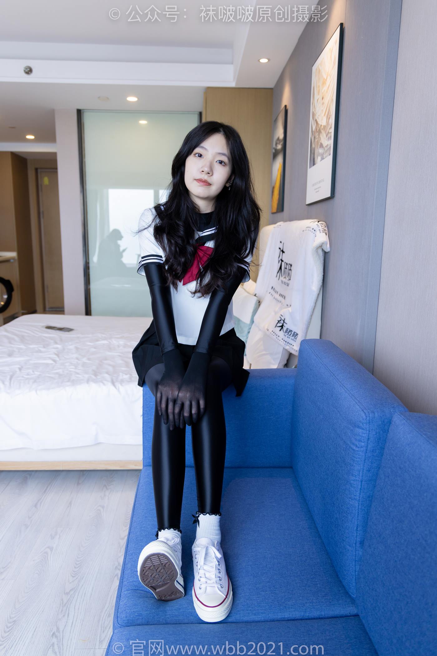 图片[3]-[BoBoSocks袜啵啵]NO.513 小甜豆 帆布鞋、白棉袜、厚黑丝五指袜、黑丝手套[140P/1V/6.07GB]-美图