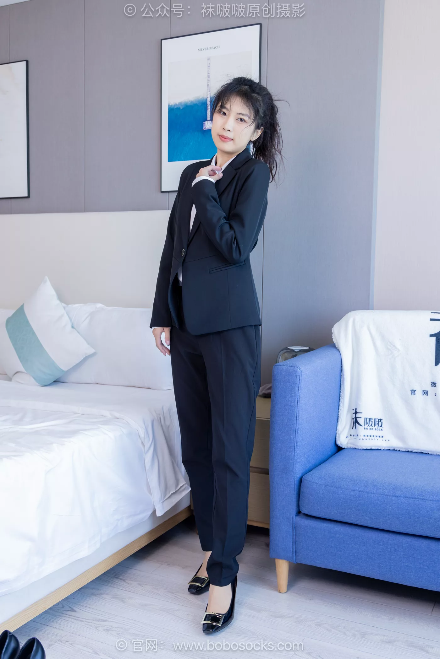 图片[2]-[BoBoSocks袜啵啵]NO.489 奶油 两双高跟鞋、薄肉丝、ol至服裤里丝、黑色美甲[151P/1V/7.76GB]-美图