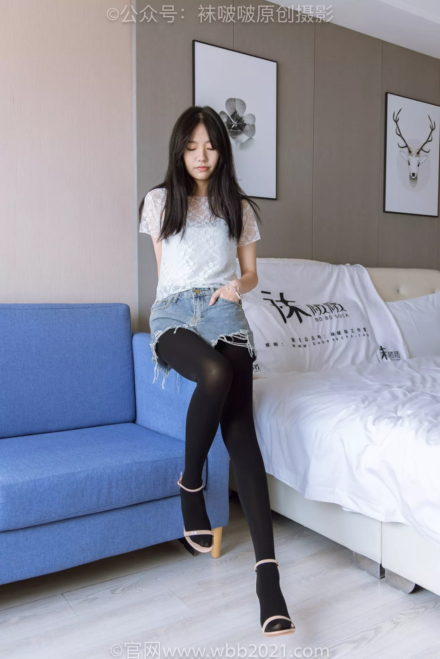 图片[3]-[BoBoSocks袜啵啵]NO.459 小甜豆-高跟凉鞋、厚黑丝、穿鞋踩包子和橘子剧情[150P/1V/9.04GB]-美图