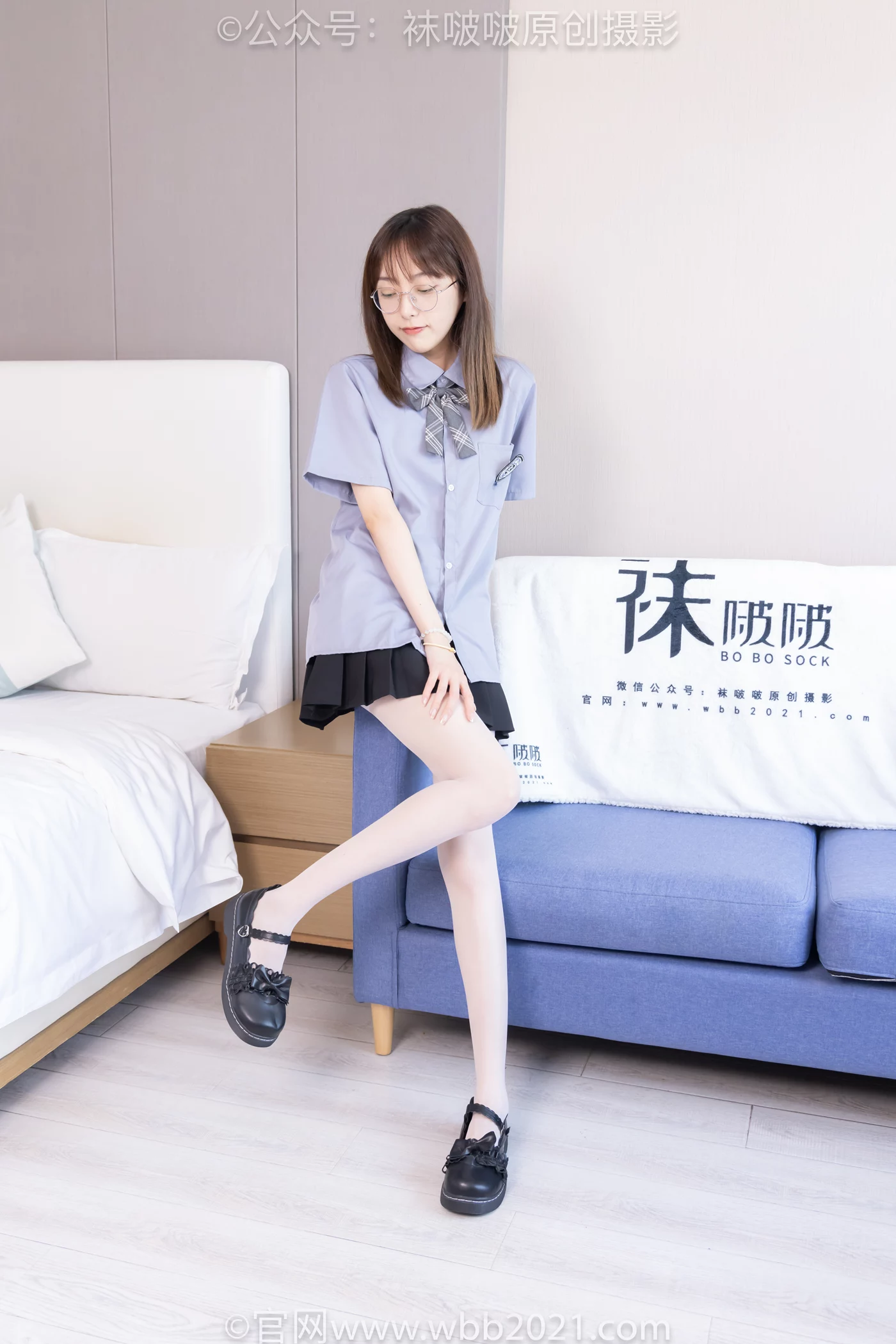 图片[2]-[BoBoSocks袜啵啵]NO.460 稚予-JK至服、皮鞋、帆布鞋、薄白丝[163P/1V/7.15GB]-美图