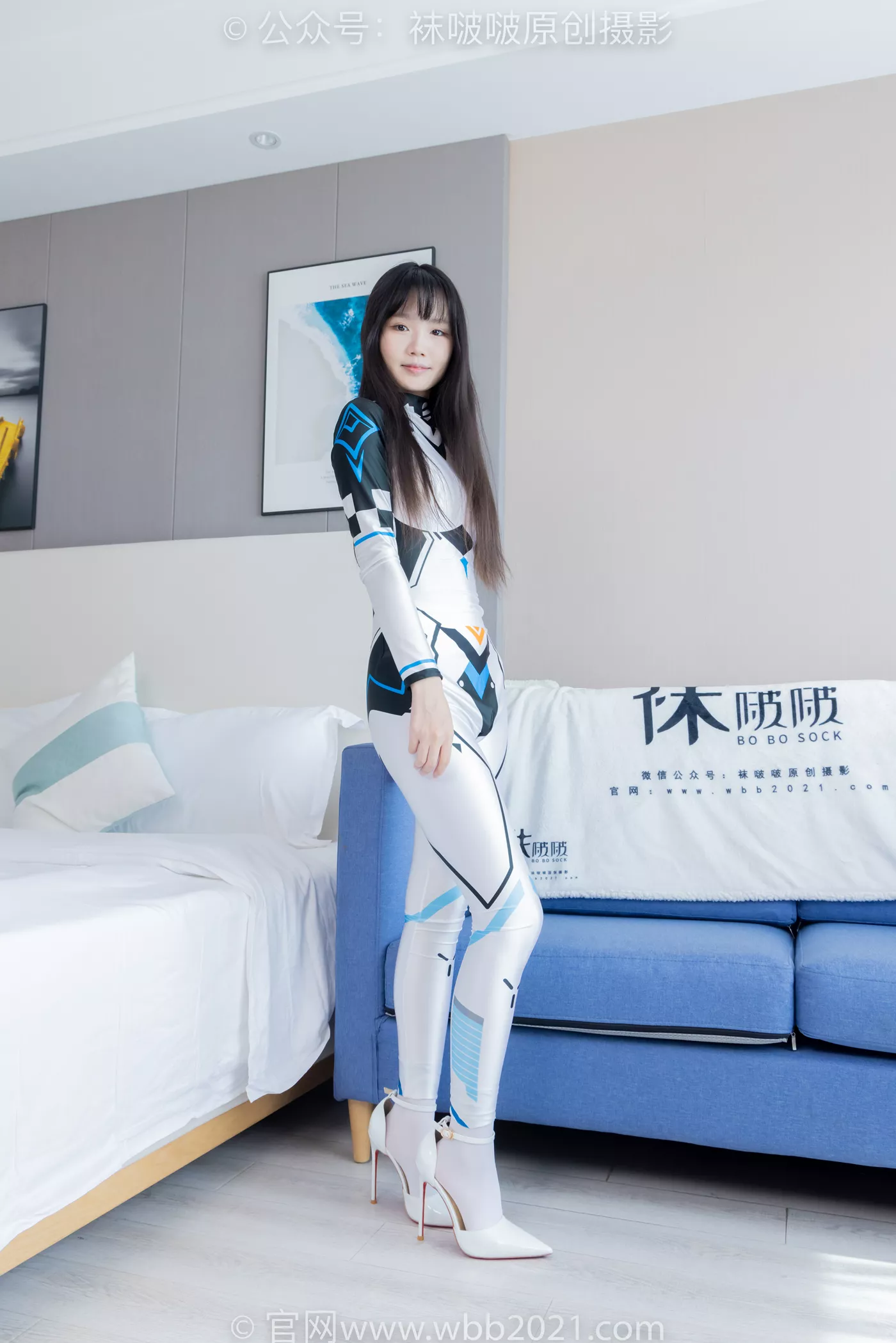 图片[2]-[BoBoSocks袜啵啵]NO.463 甜甜圈-高跟鞋、厚白丝、裸足、连体衣裤里丝[140P/1V/5.59GB]-美图