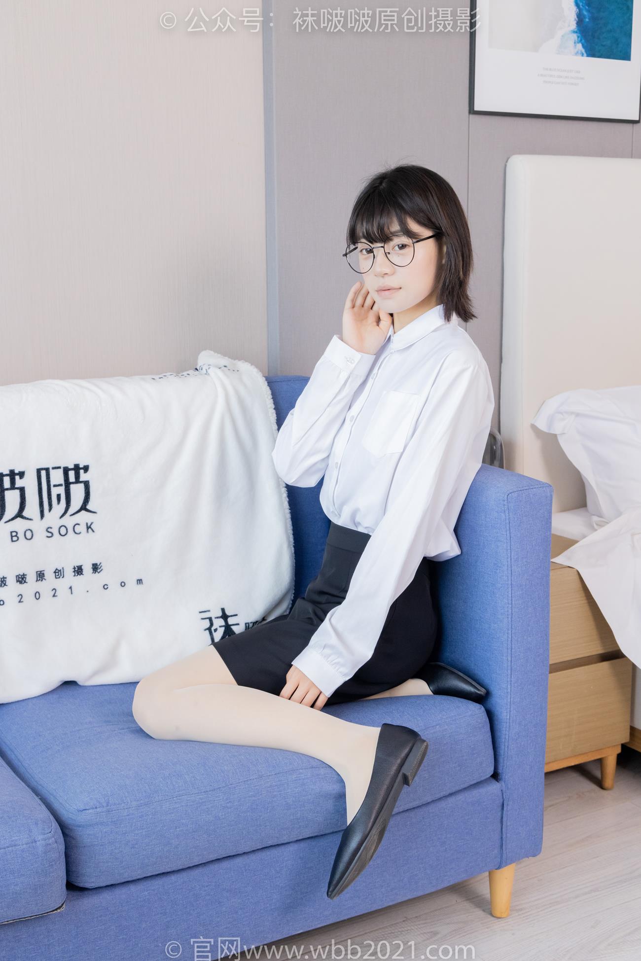 图片[1]-[BoBoSocks袜啵啵]NO.436 糯米-OL至服、两双平底鞋、薄黑丝、厚肉丝[150P/1V/6.51GB]-美图