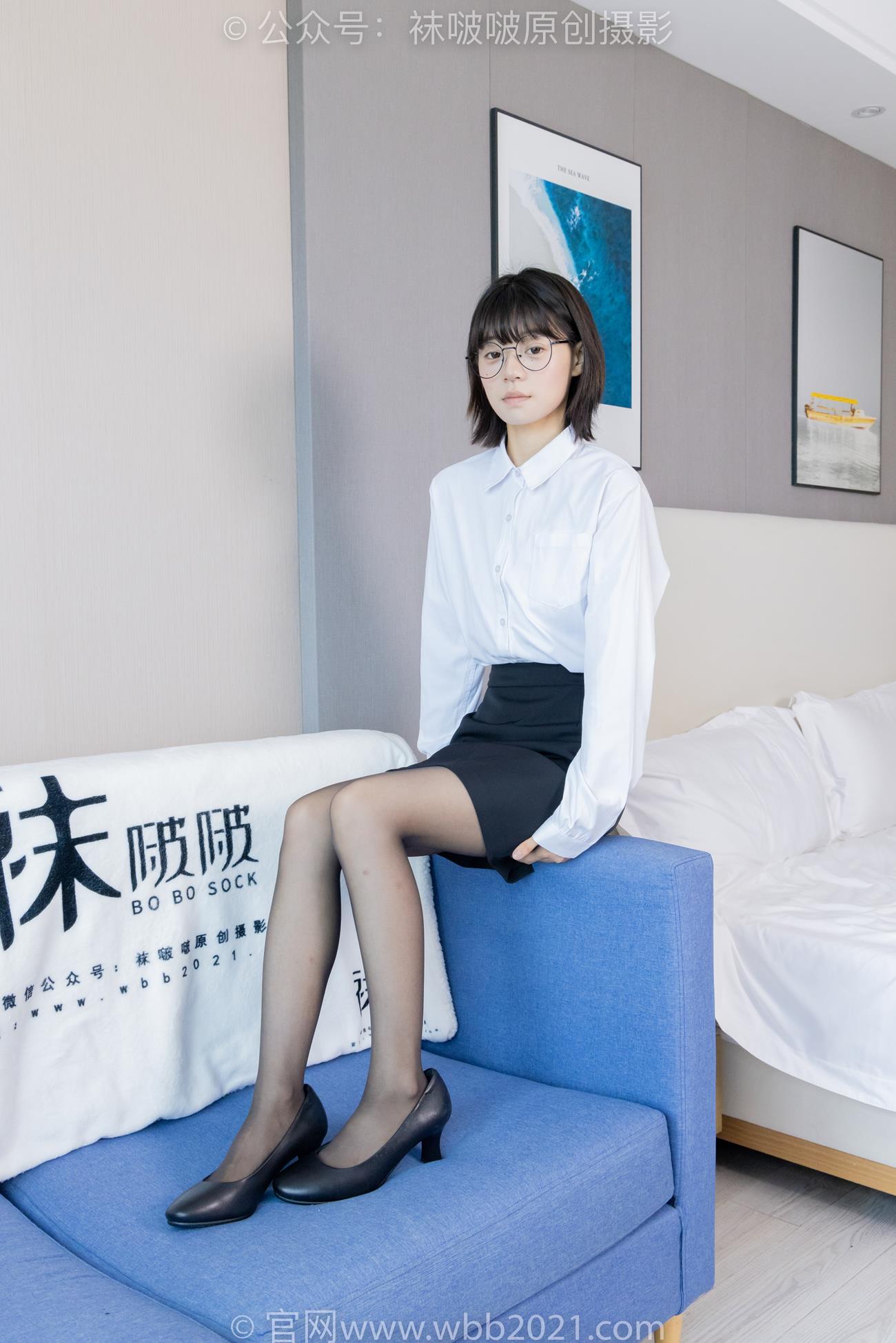 图片[3]-[BoBoSocks袜啵啵]NO.436 糯米-OL至服、两双平底鞋、薄黑丝、厚肉丝[150P/1V/6.51GB]-美图