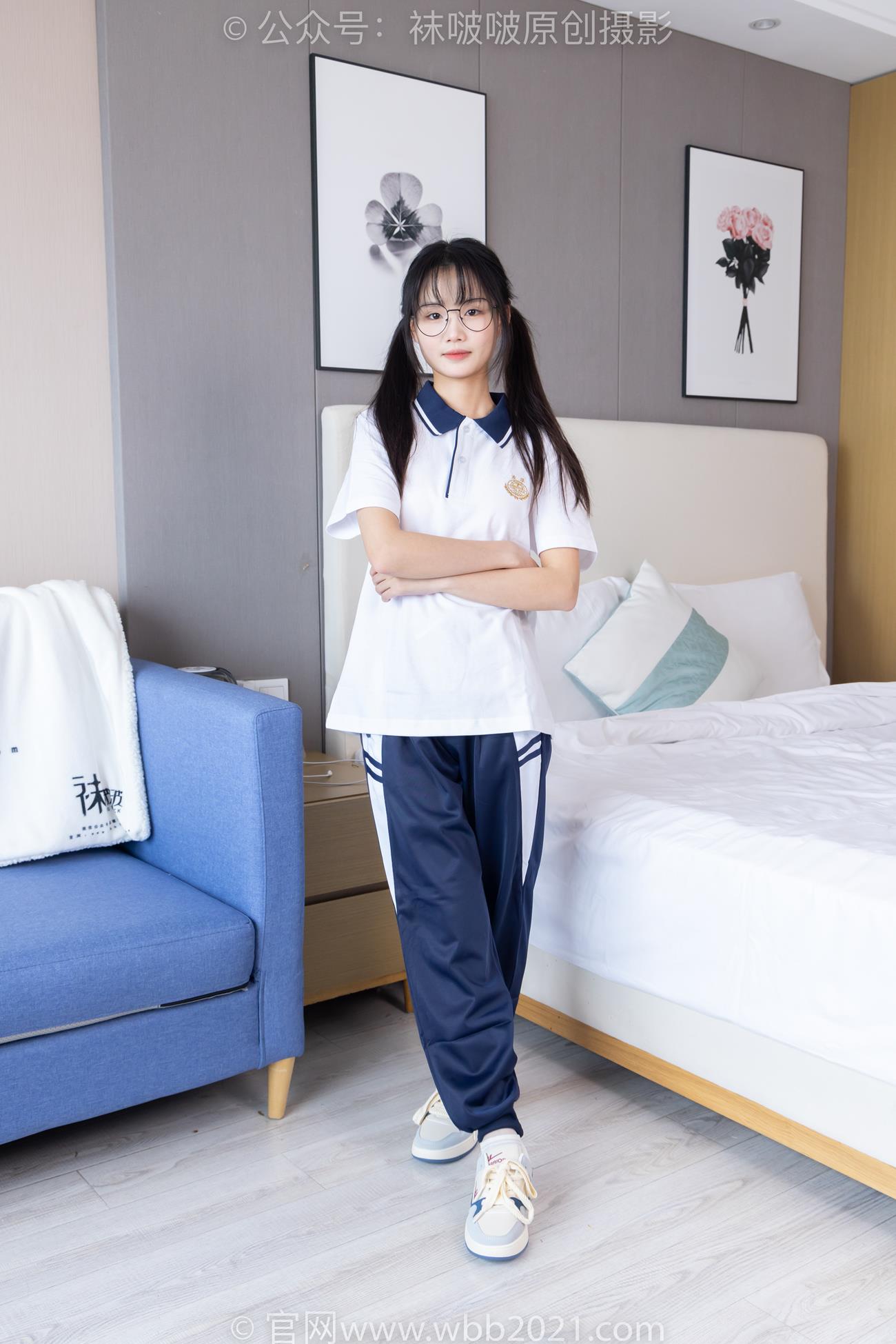 图片[2]-[BoBoSocks袜啵啵]NO.446 甜甜圈 板鞋、白棉袜、白丝、校服裤里丝[150P/1V/6.08GB]-美图