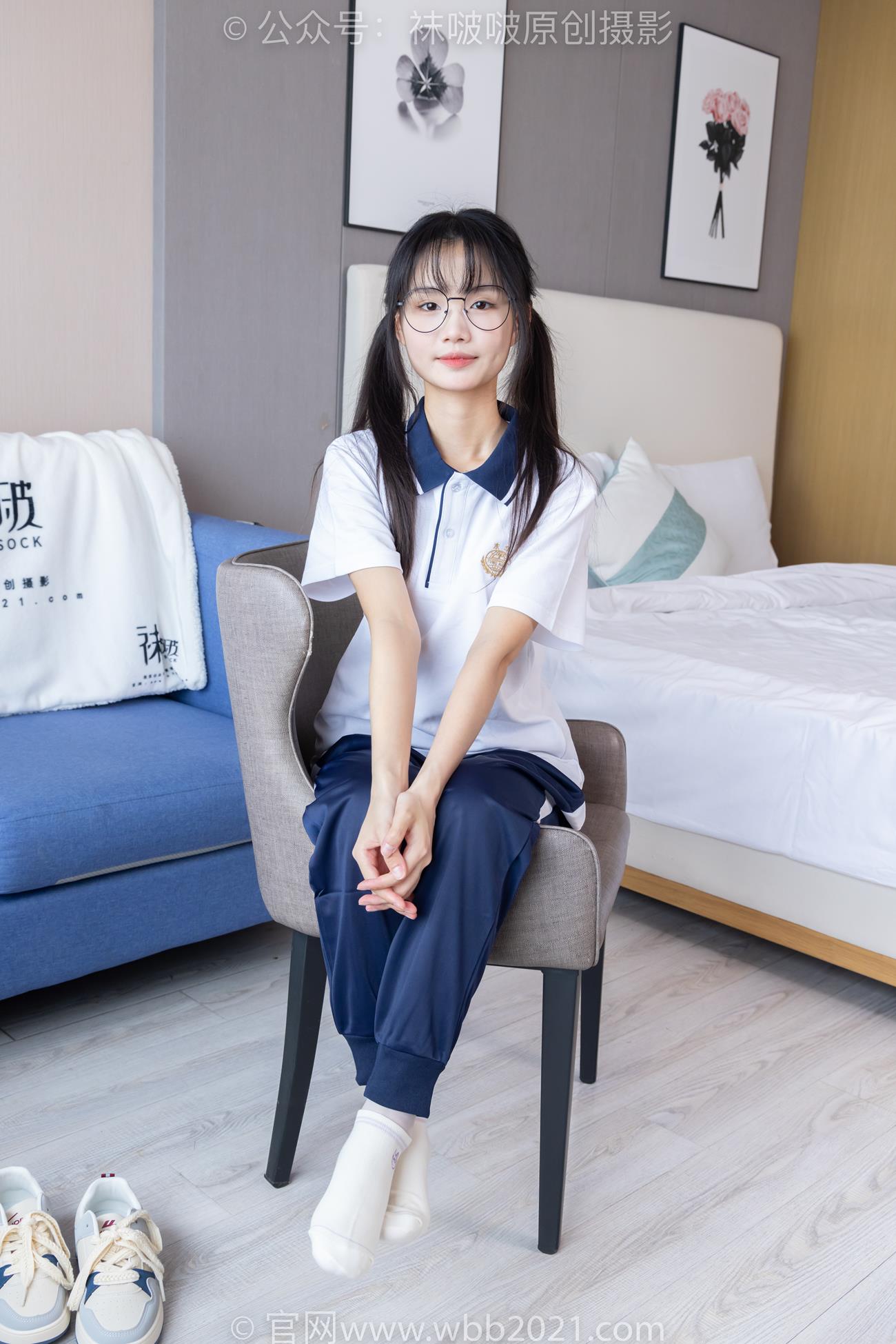 图片[4]-[BoBoSocks袜啵啵]NO.446 甜甜圈 板鞋、白棉袜、白丝、校服裤里丝[150P/1V/6.08GB]-美图