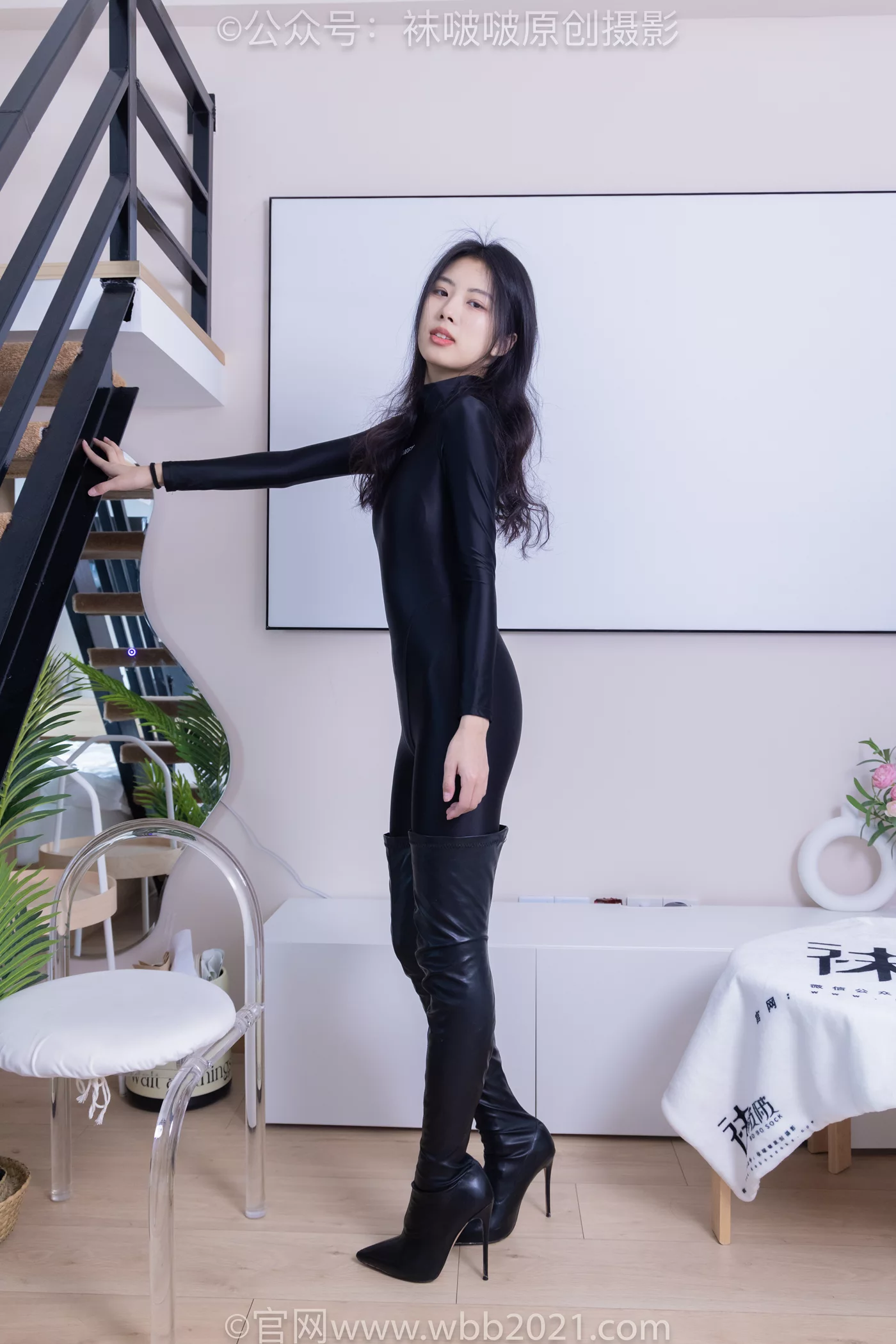 图片[2]-[BoBoSocks袜啵啵]NO.448 奶油 高跟长靴、肉丝、连体泳衣裤里丝[209P/1V/10.1GB]-美图