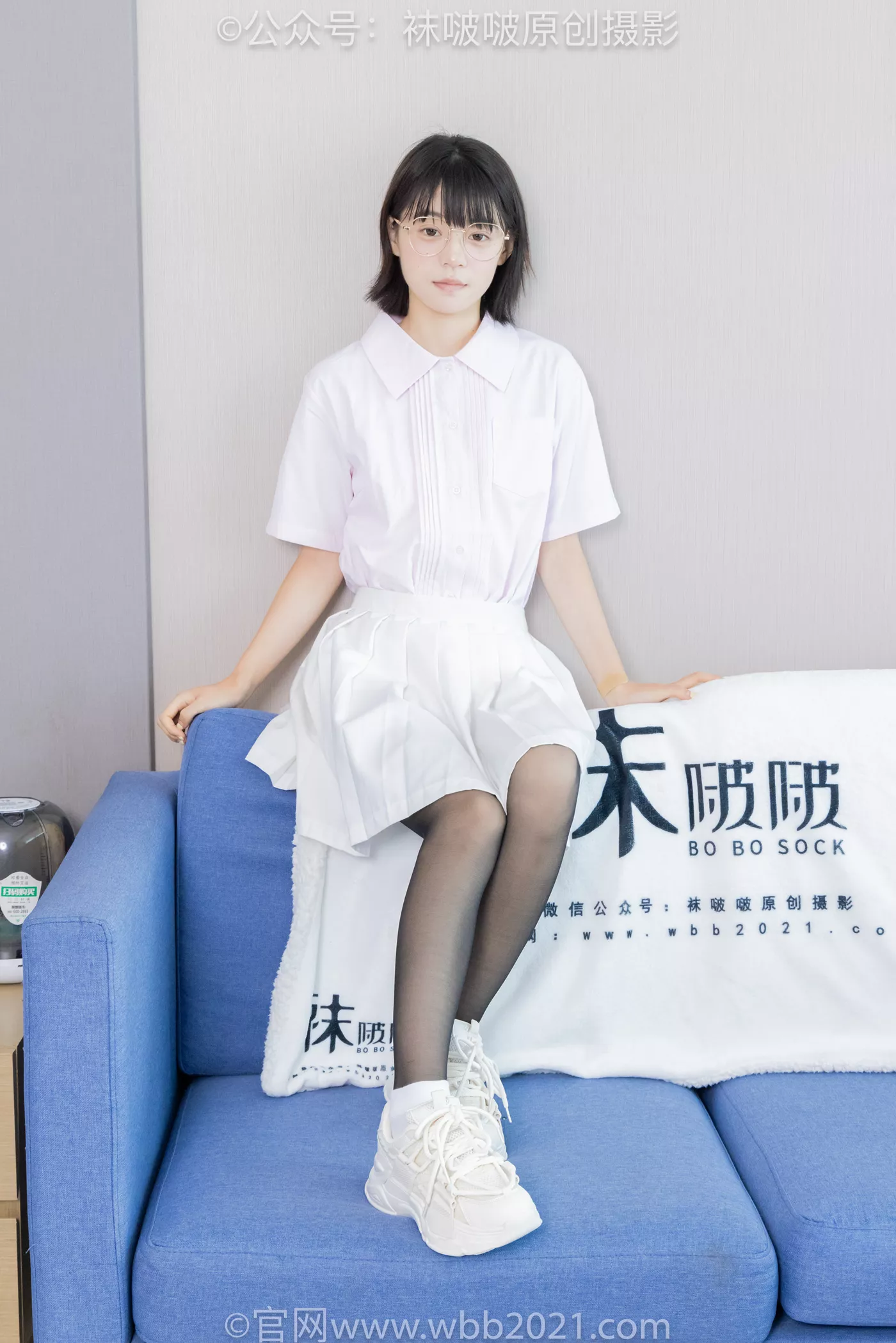 图片[3]-[BoBoSocks袜啵啵]NO.449 糯米 运动鞋、白棉袜、黑丝[148P/1V/7.58GB]-美图