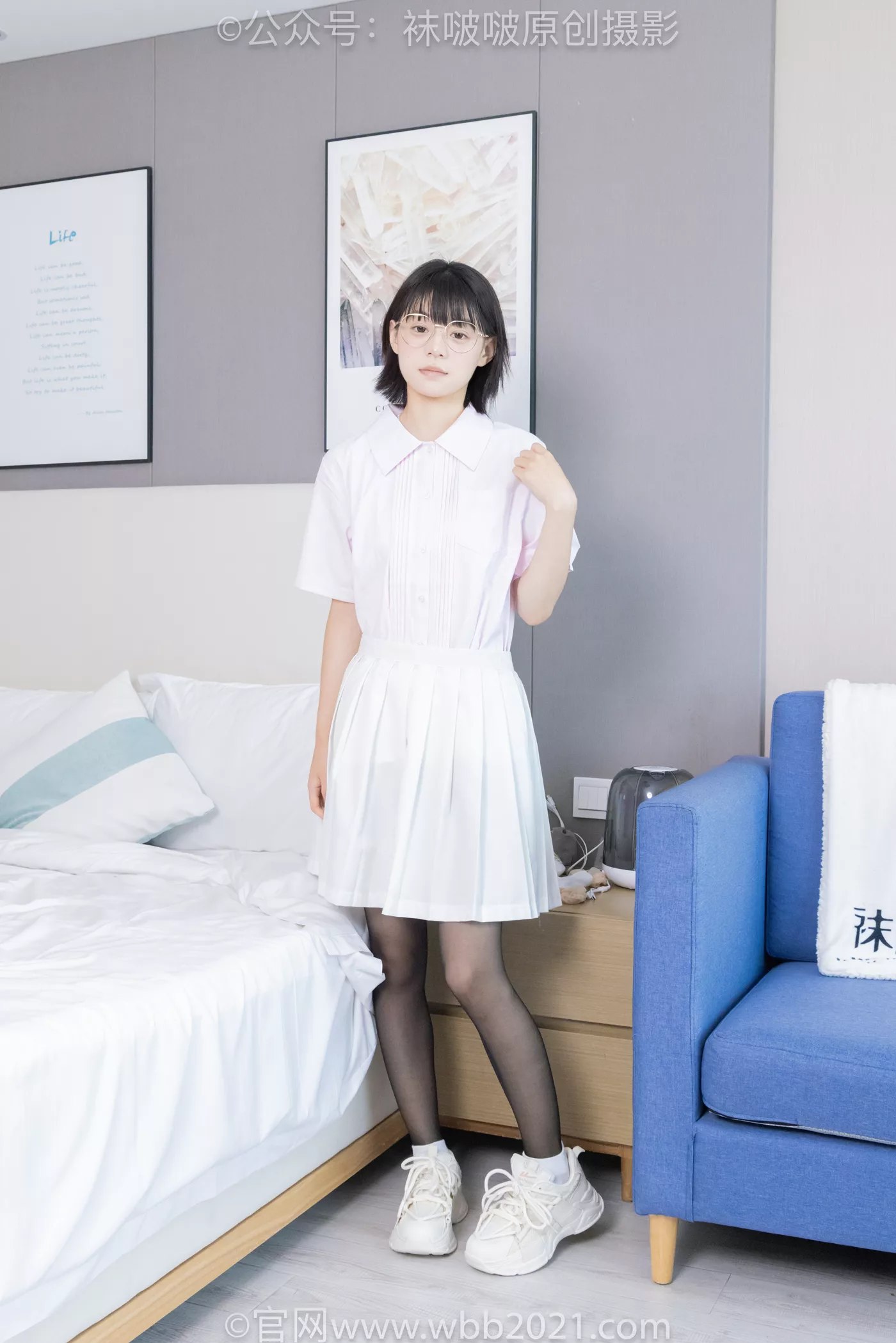 图片[4]-[BoBoSocks袜啵啵]NO.449 糯米 运动鞋、白棉袜、黑丝[148P/1V/7.58GB]-美图