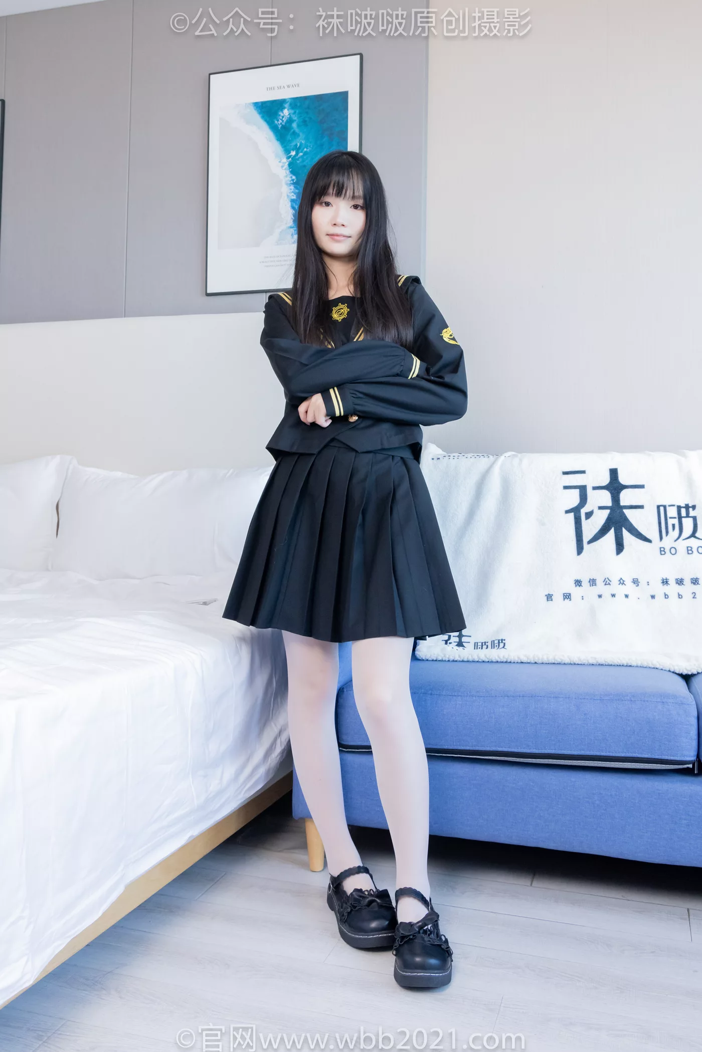 图片[2]-[BoBoSocks袜啵啵]NO.450 甜甜圈 皮鞋、白丝、裸足、裸足印泥踩脚印剧情[142P/1V/7.55GB]-美图