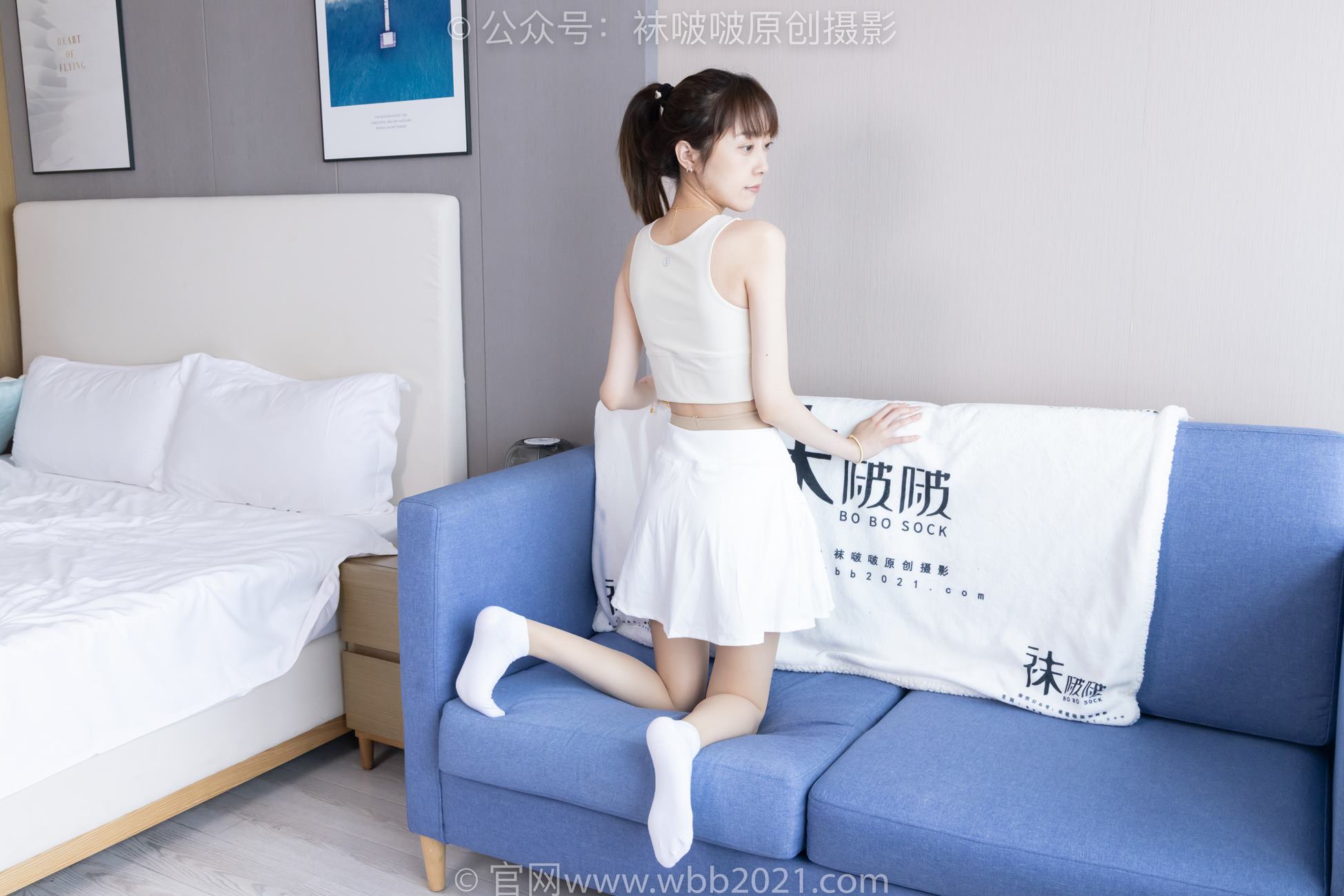 图片[4]-[BoBoSocks袜啵啵]NO.424 稚予-运动鞋、白棉袜、肉丝、腰丝[140P/1V/5.73GB]-美图