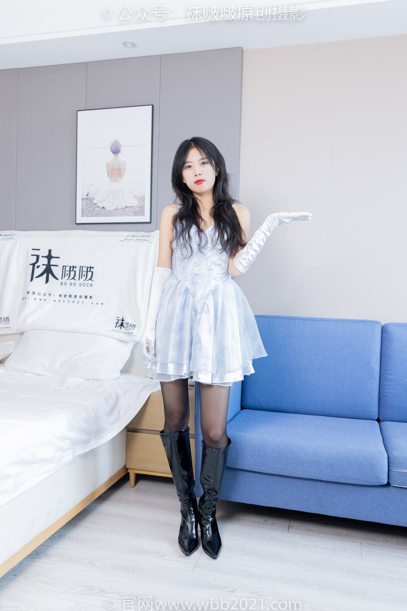 图片[2]-[BoBoSocks袜啵啵]NO.427 奶油-两双长靴、黑丝[149P/1V/6.79GB]-美图