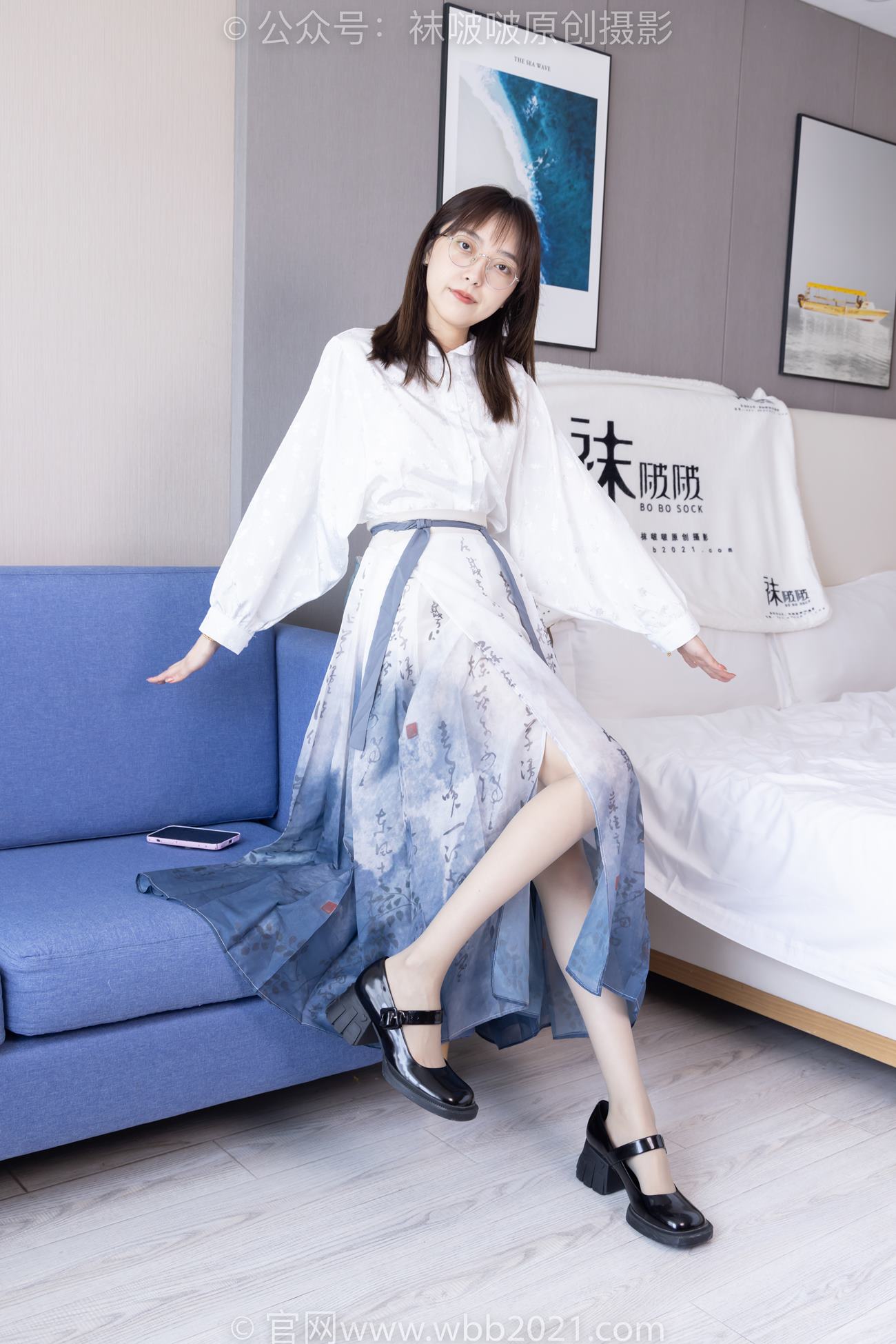 图片[2]-[BoBoSocks袜啵啵]NO.428 稚予-皮鞋、灰丝[150P/1V/6.05GB]-美图