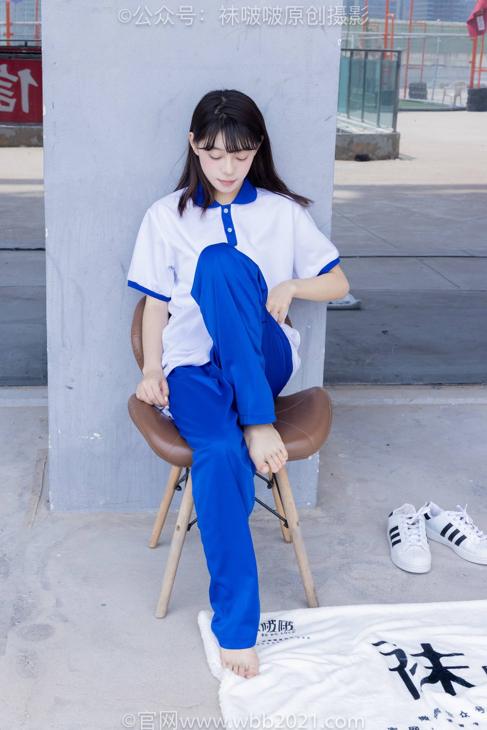 图片[6]-[BoBoSocks袜啵啵]NO.393 糯米-板鞋、白棉袜、裸足、校服[150P/1V/7.01GB]-美图