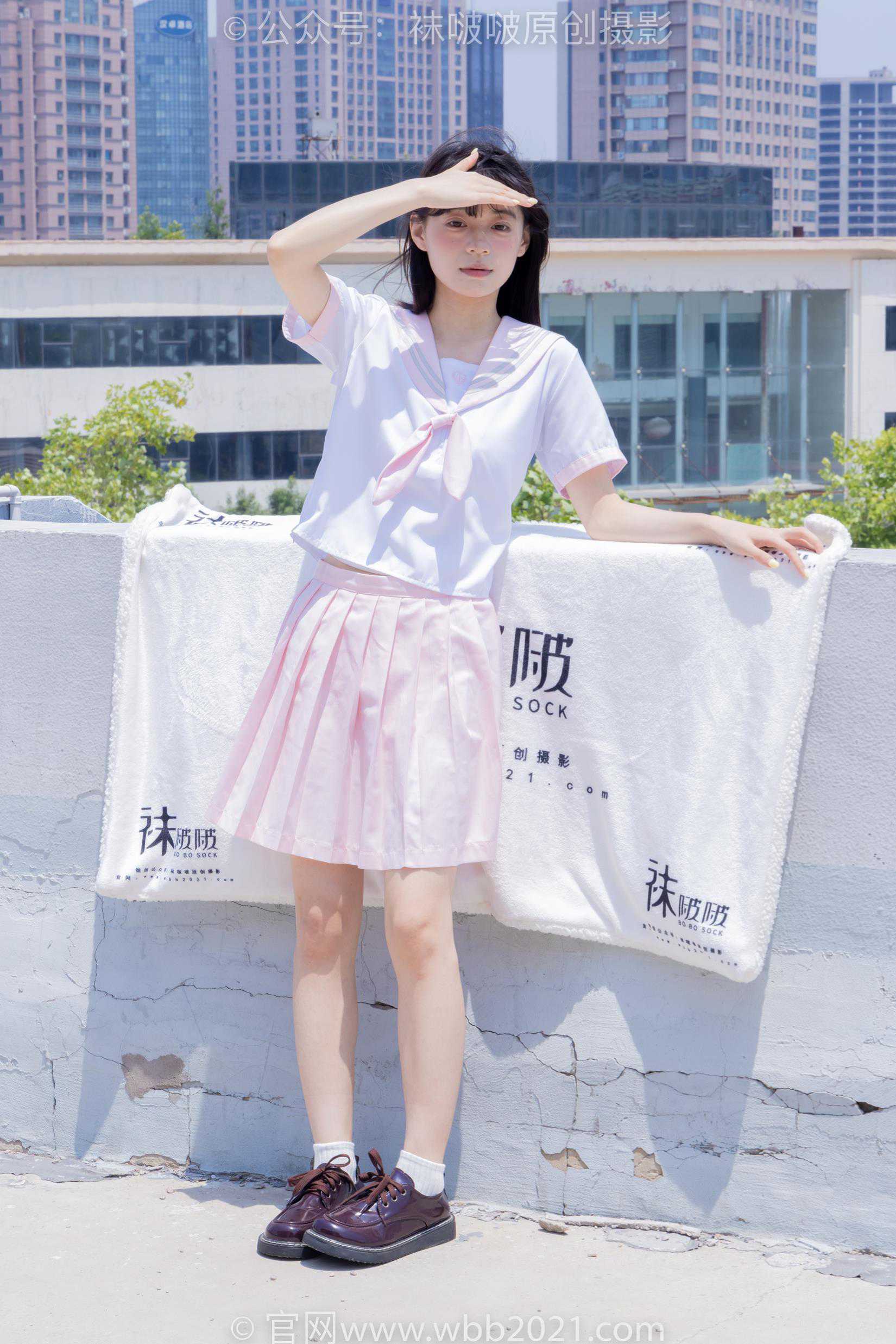 图片[2]-[BoBoSocks袜啵啵]NO.399 糯米-皮鞋、白棉袜、jk至服[145P/1V/6.34GB]-美图