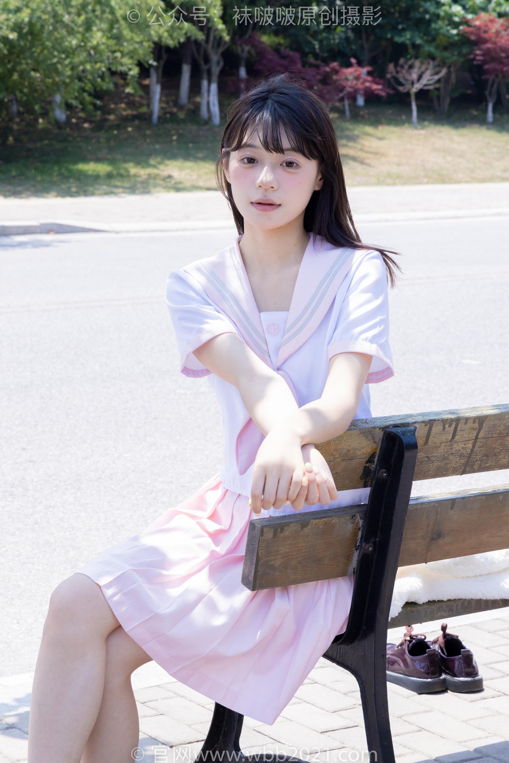 图片[5]-[BoBoSocks袜啵啵]NO.399 糯米-皮鞋、白棉袜、jk至服[145P/1V/6.34GB]-美图