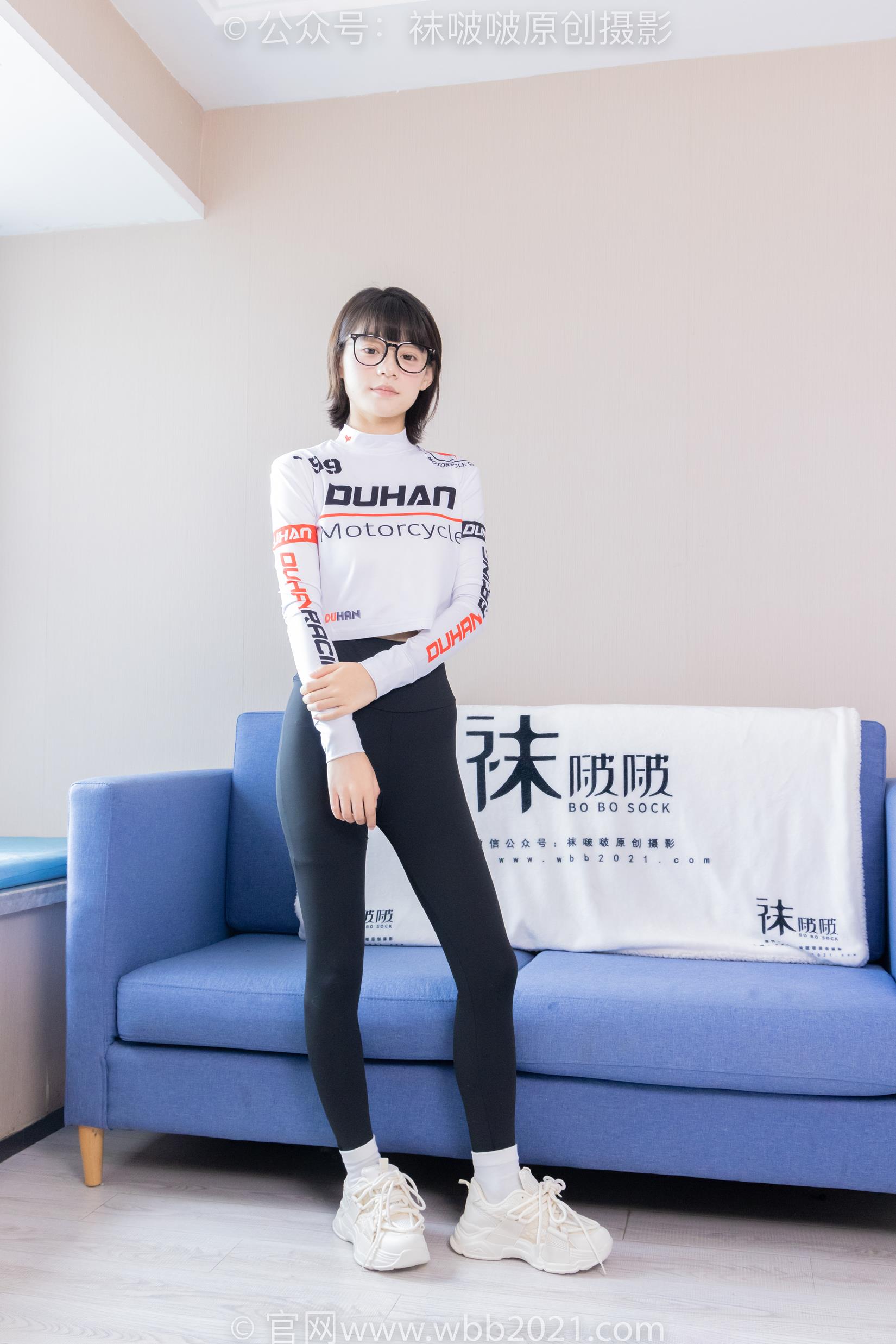 图片[2]-[BoBoSocks袜啵啵]NO.410 糯米-运动鞋、白棉袜、肉丝、瑜伽裤裤里丝[145P/1V/6.68GB]-美图