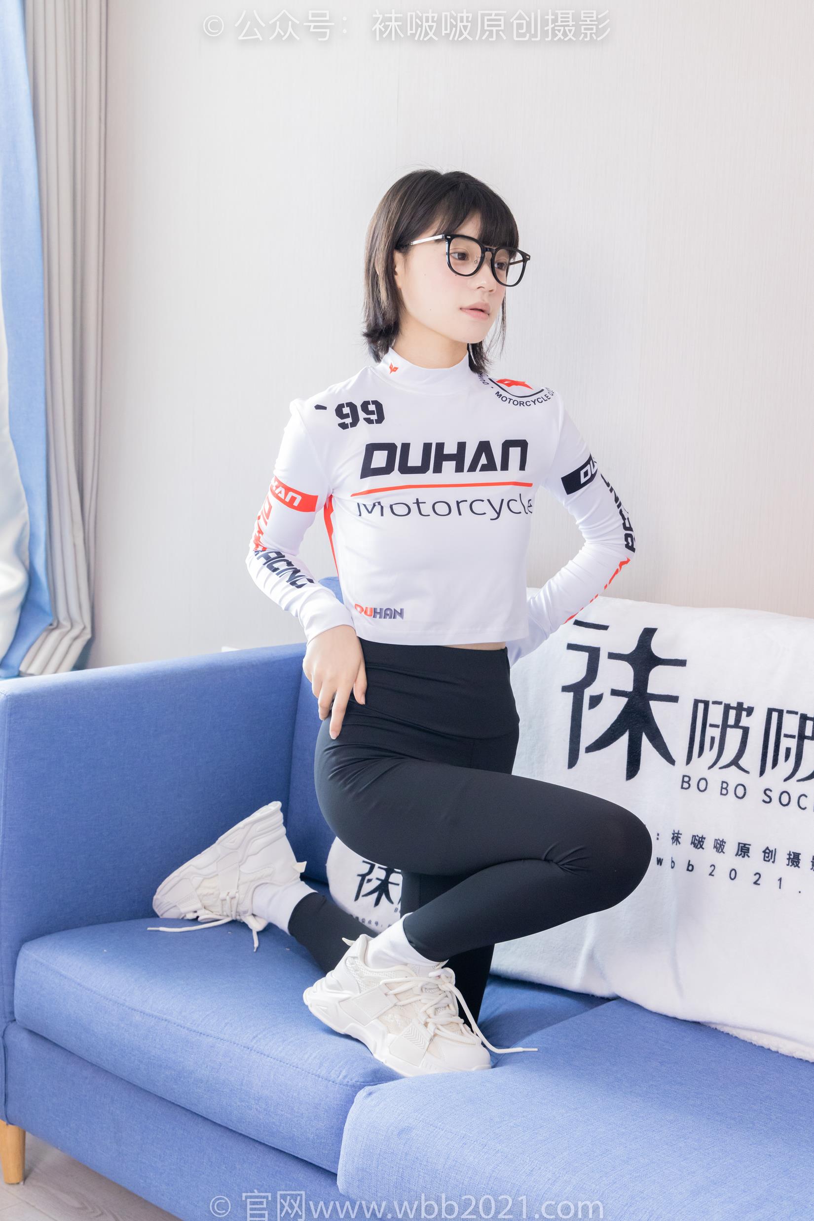 图片[3]-[BoBoSocks袜啵啵]NO.410 糯米-运动鞋、白棉袜、肉丝、瑜伽裤裤里丝[145P/1V/6.68GB]-美图