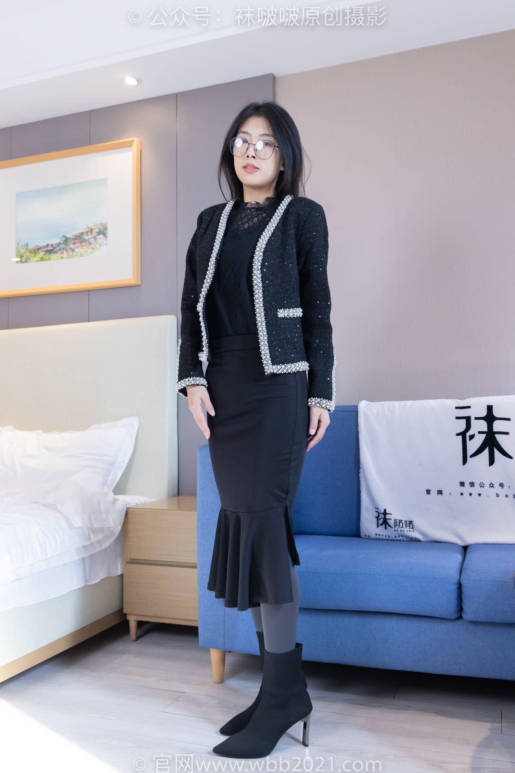 图片[2]-[BoBoSocks袜啵啵]NO.378 奶油-短靴、运动鞋、厚黑丝、厚灰丝[190P/1V/8.38GB]-美图