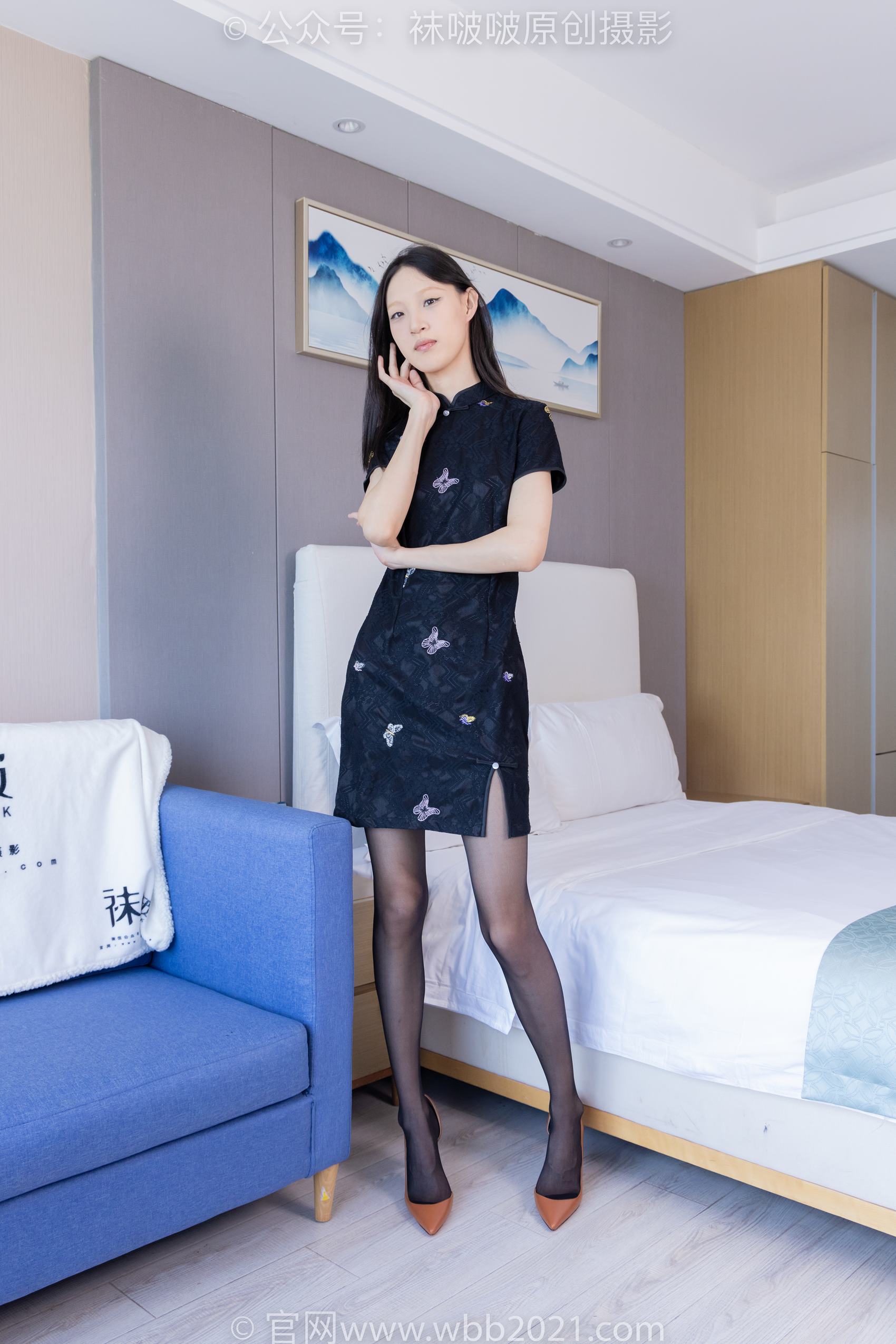 图片[2]-[BoBoSocks袜啵啵]NO.386 雪糕-高跟鞋、黑丝、旗袍[170P/1V/8.08GB]-美图