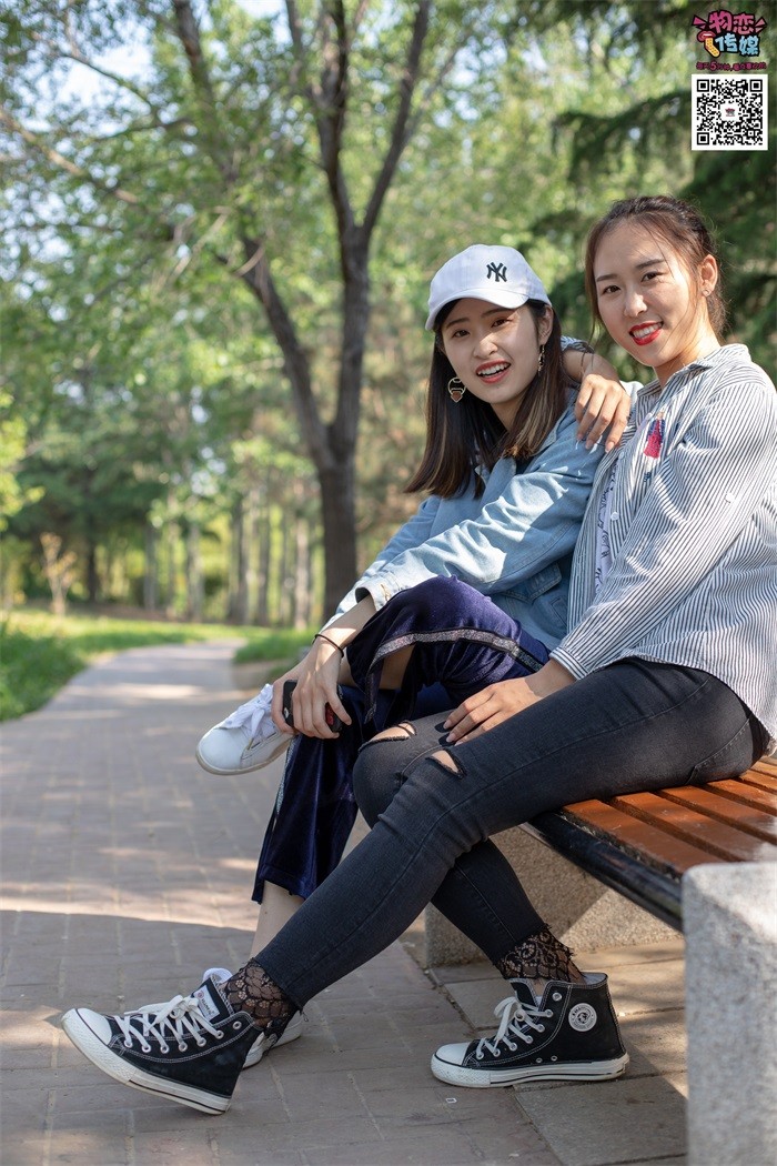 图片[3]-勿恋传媒 No.010 纯纯的林荫闺蜜情，纯纯的鞋子与棉袜 [209P/1.26GB]-美图