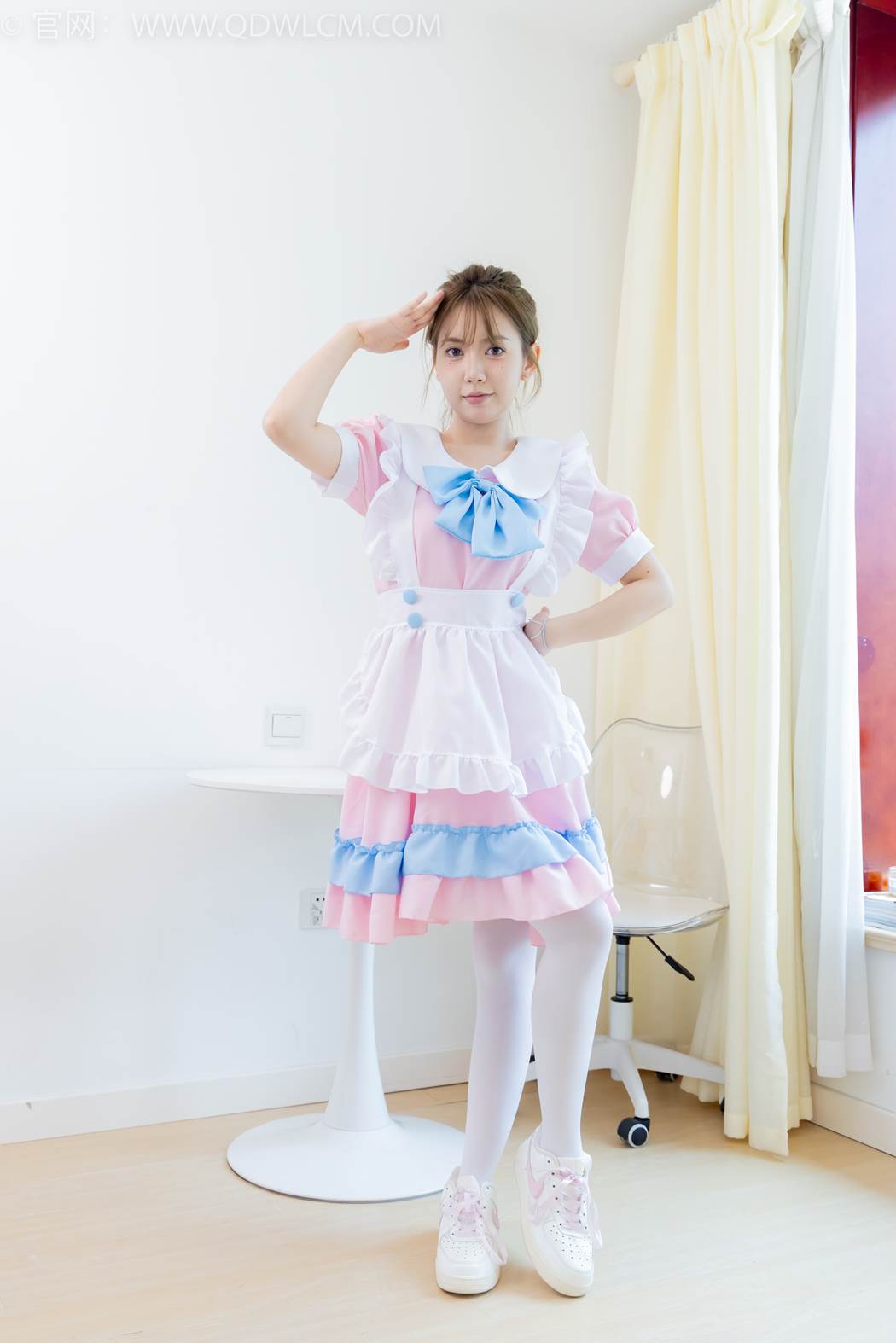 图片[3]-勿恋传媒 NO.2416 小曦-板鞋、厚白丝、钕仆装[160P/1V/3.41GB]-美图