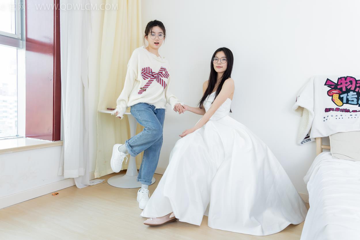 图片[1]-勿恋传媒 NO.2370 茯苓&欢欢-平底鞋、板鞋、厚肉丝、灰色棉袜、薄肉丝[150P/1V/4.88GB]-美图