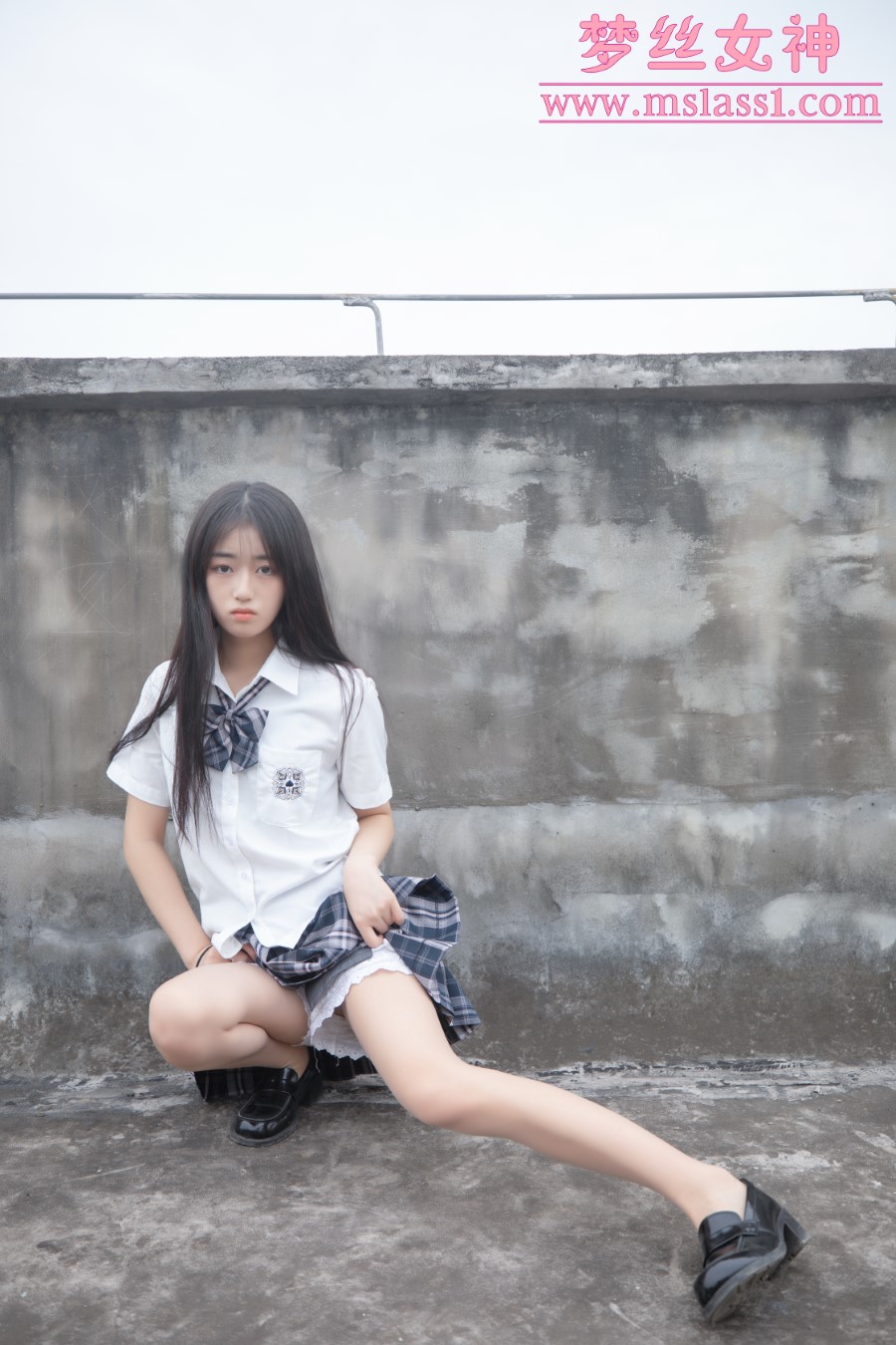 图片[2]-[MSLASS梦丝女神]2021.06.21 天台JK少女 王娇娇 [64+1P/406MB]-美图