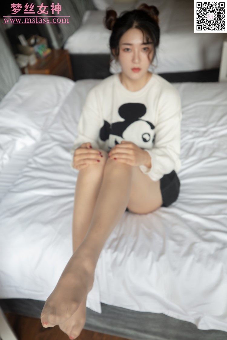 图片[3]-[MSLASS梦丝女神] 2019-11-12 雨晨 白卫衣下的美 [64P-461MB]-美图