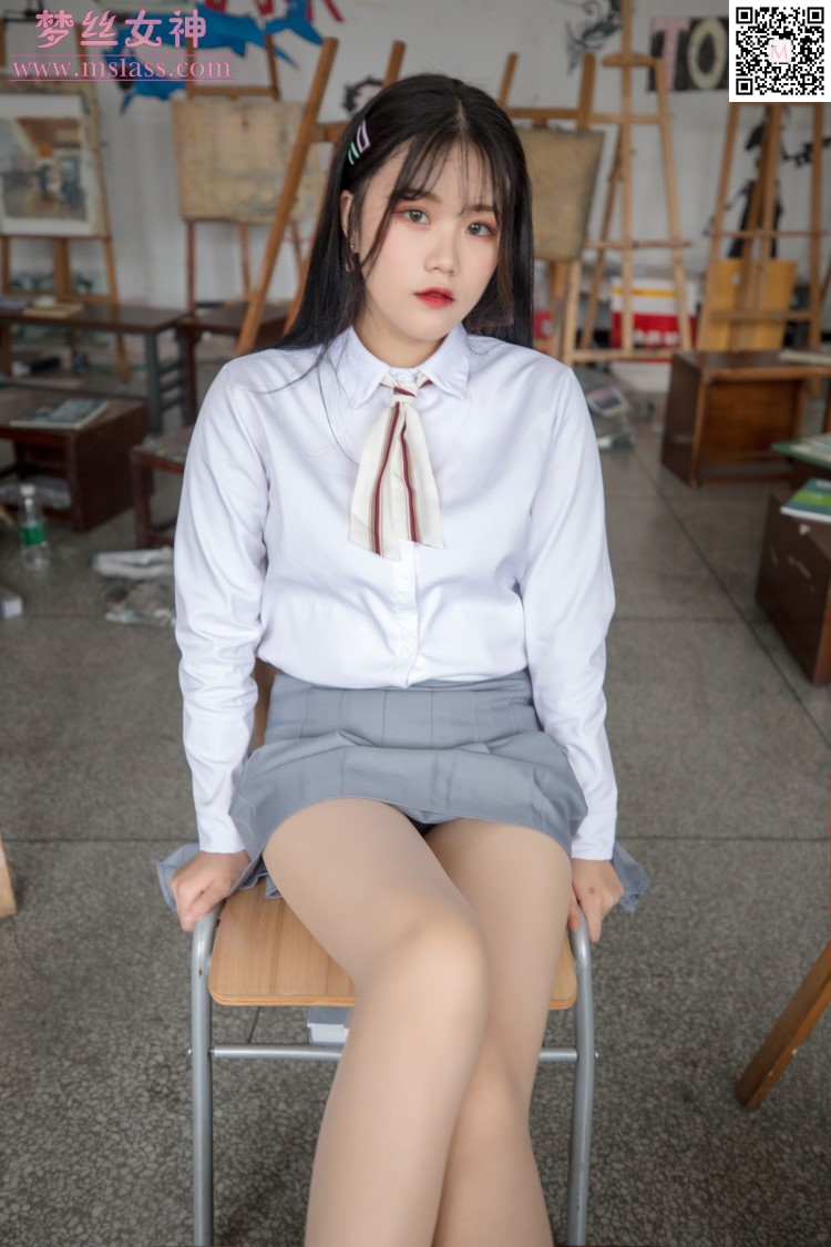 图片[3]-[MSLASS梦丝女神] 2019-09-25 恬恬 画室乖乖女 [55P/393MB]-美图