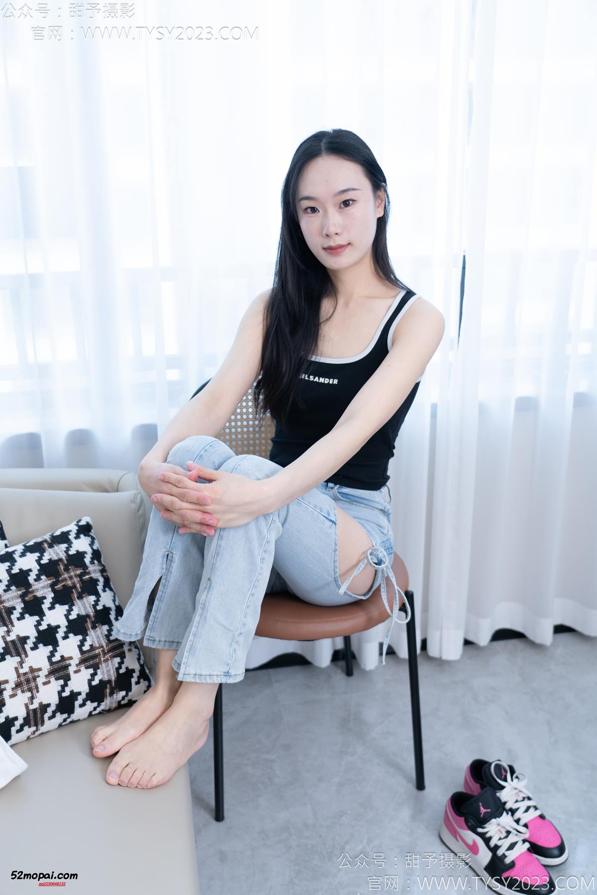 图片[3]-甜予摄影 NO.181 小容-板鞋、白棉袜、裸足[130P/2V/9.83GB]-美图