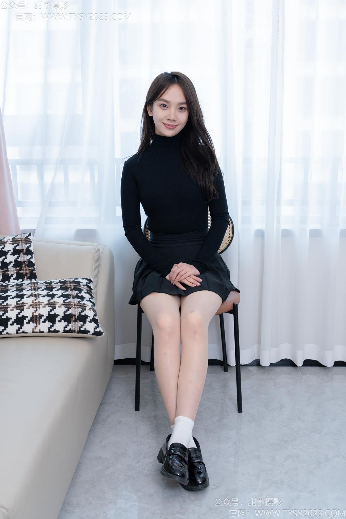 图片[2]-甜予摄影 NO.191 贝壳-皮鞋、白棉袜、薄肉丝[135P/2V/9.37GB]-美图