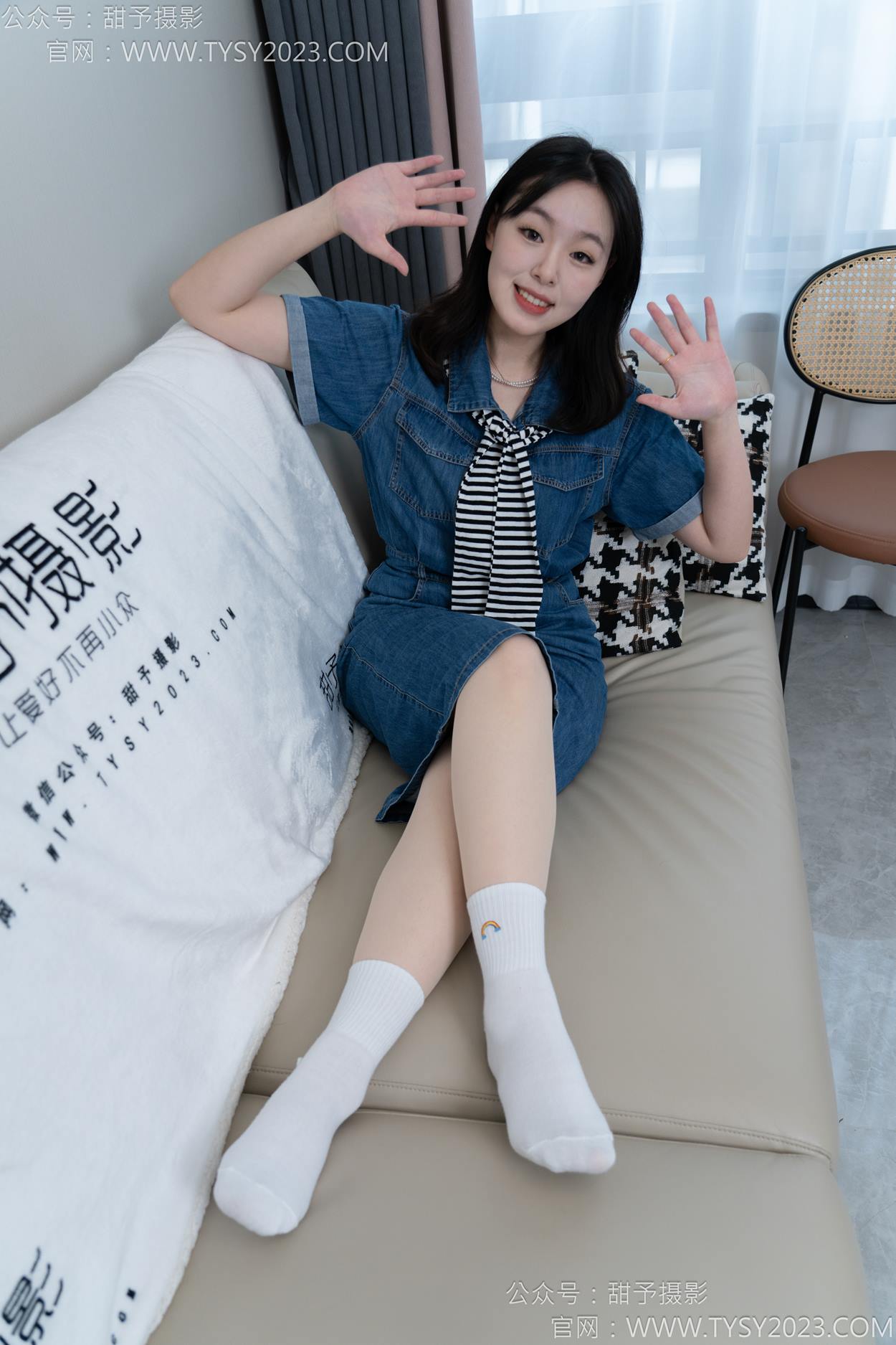 图片[4]-甜予摄影 NO.151 小葵-板鞋、白棉袜、薄肉丝[130P/2V/9.77GB]-美图