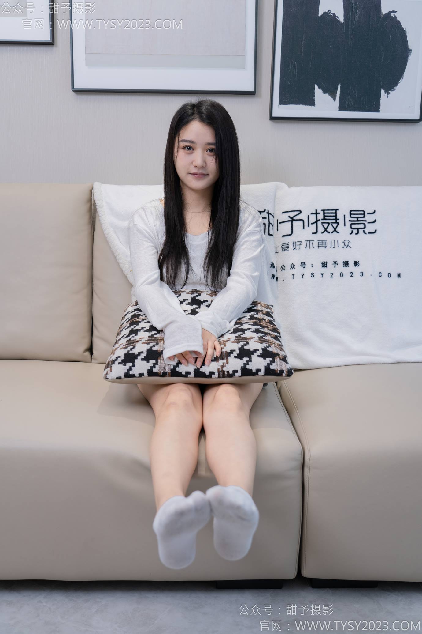 图片[4]-甜予摄影 NO.130 澜澜-皮鞋、白棉袜、裸足、掉袜子剧情[130P/2V/11.1GB]-美图