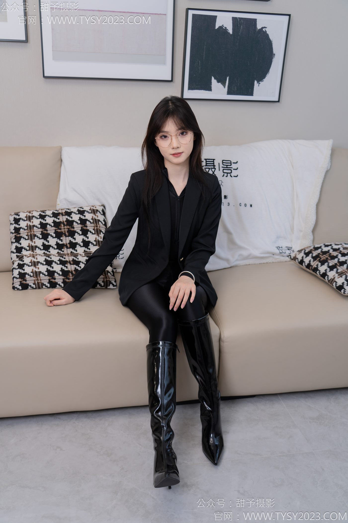 图片[3]-甜予摄影完整版-119期：璇璇-长靴、黑丝（脚尖加固）[127P/2V/10.1G]-美图