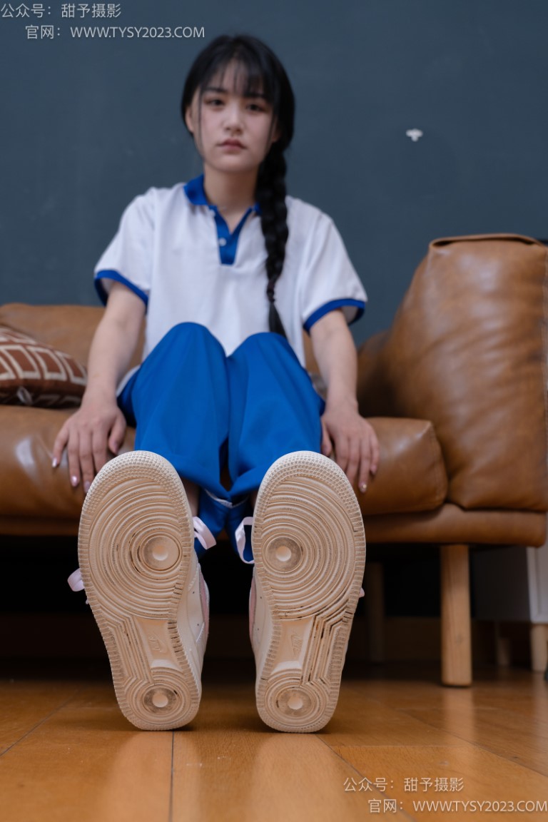 图片[5]-甜予摄影 NO.091期：澜澜-校服、白布鞋、板鞋、白棉袜、短肉丝（脚尖加固款）、裸足（完整版）[135P/2V/10.41GB]-美图