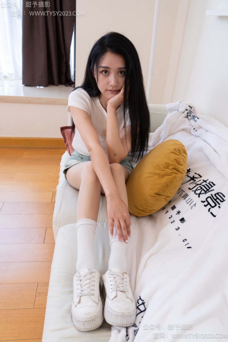 图片[2]-甜予摄影 NO.096期：澜澜-板鞋、白棉袜、肉丝（脚尖加固款）（完整版）[130P/2V/10.72GB]-美图