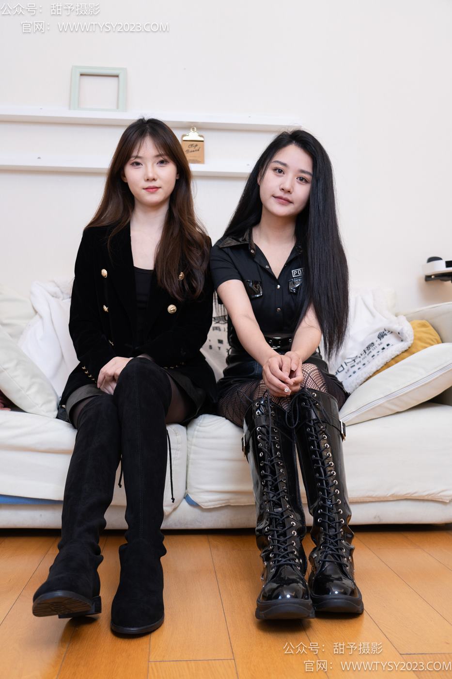 图片[2]-甜予摄影 NO.071 璇璇澜澜-长靴、黑丝、渔往袜、裸足、互相撕破丝袜剧情[172P/2V/11.0GB]-美图