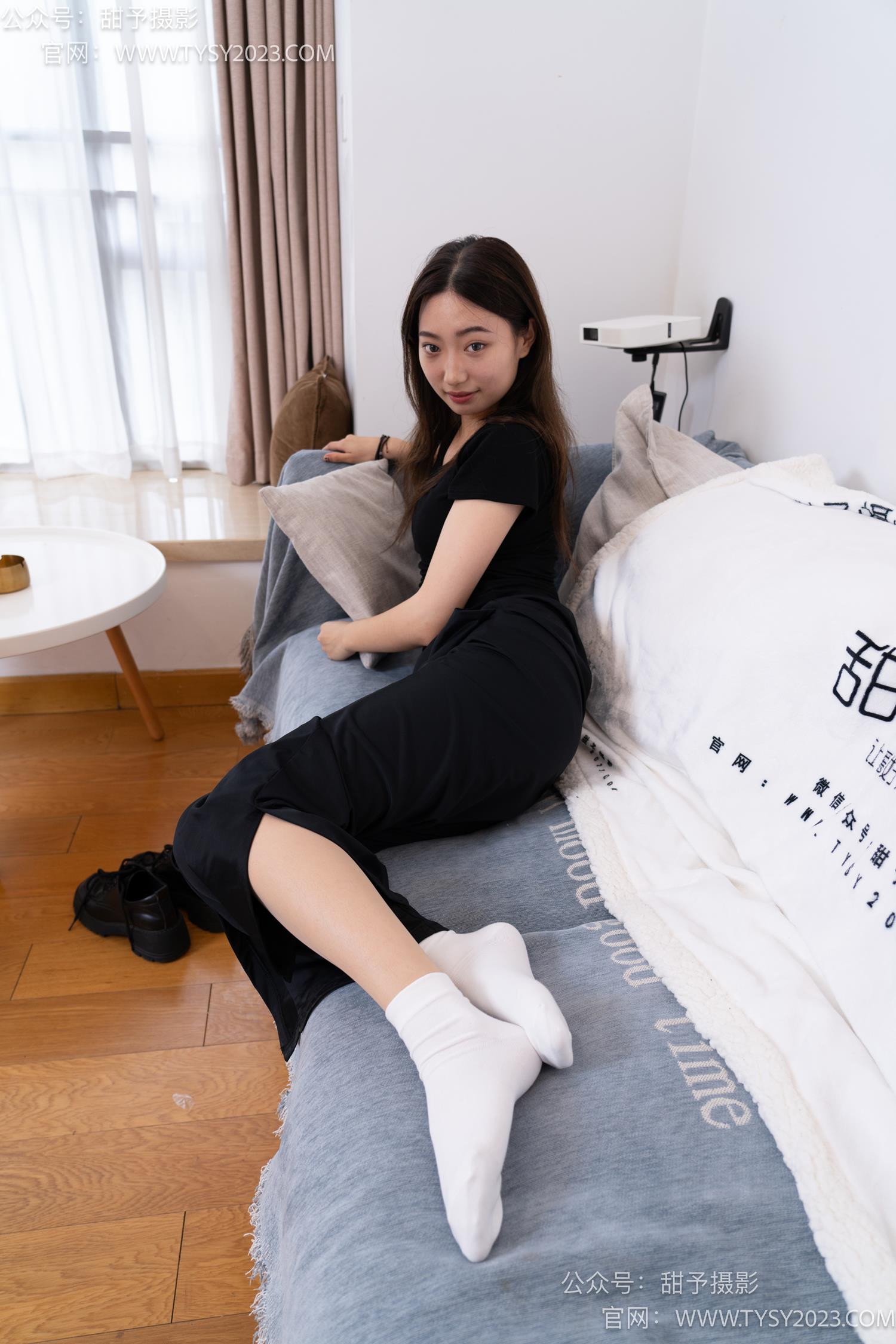 图片[5]-甜予摄影 NO.054 雪梨-皮鞋、白棉袜、肉丝[130P/2V/9.90GB]-美图