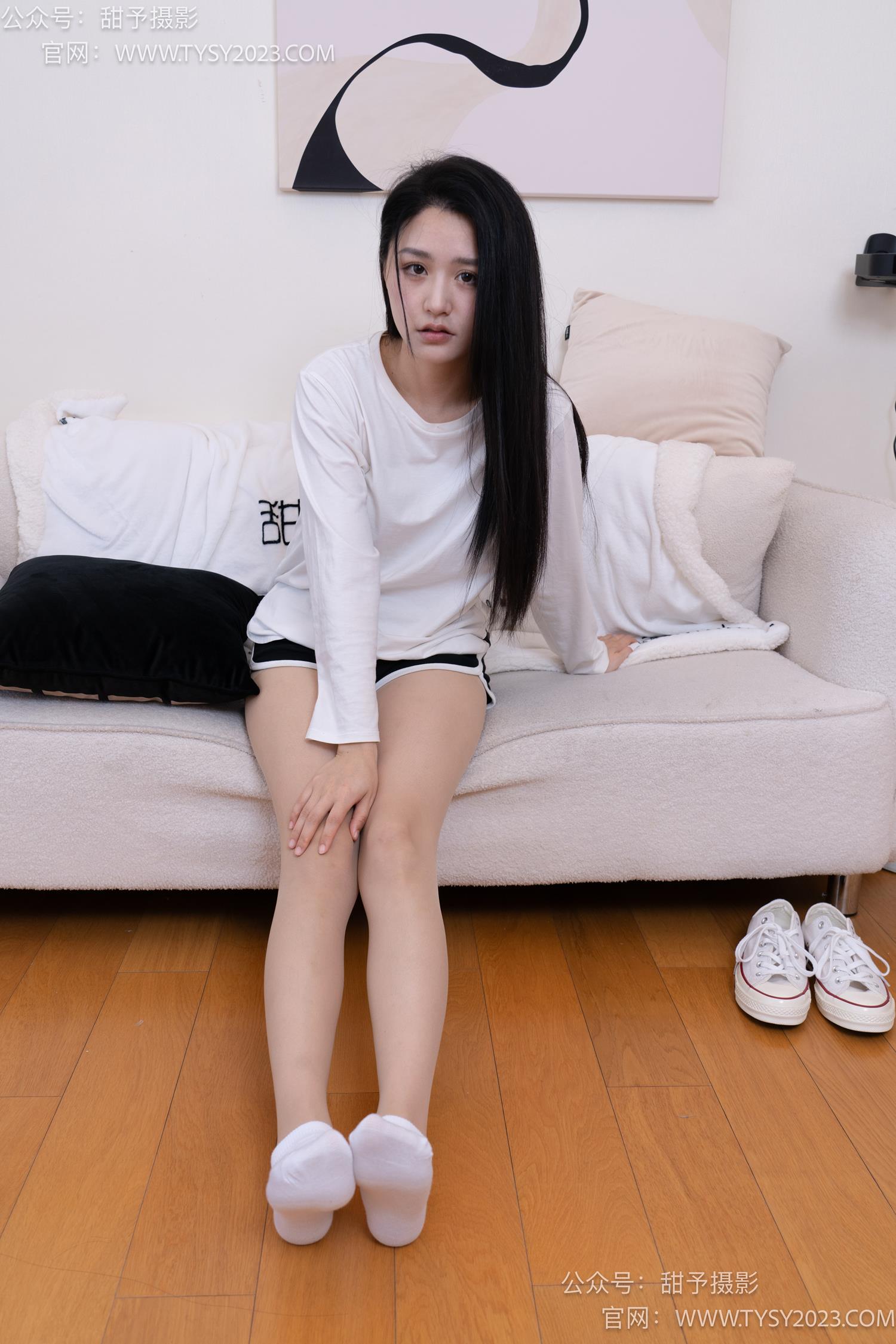 图片[4]-甜予摄影 NO.061 澜澜-帆布鞋、白棉袜、肉丝[129P/2V/9.82GB]-美图