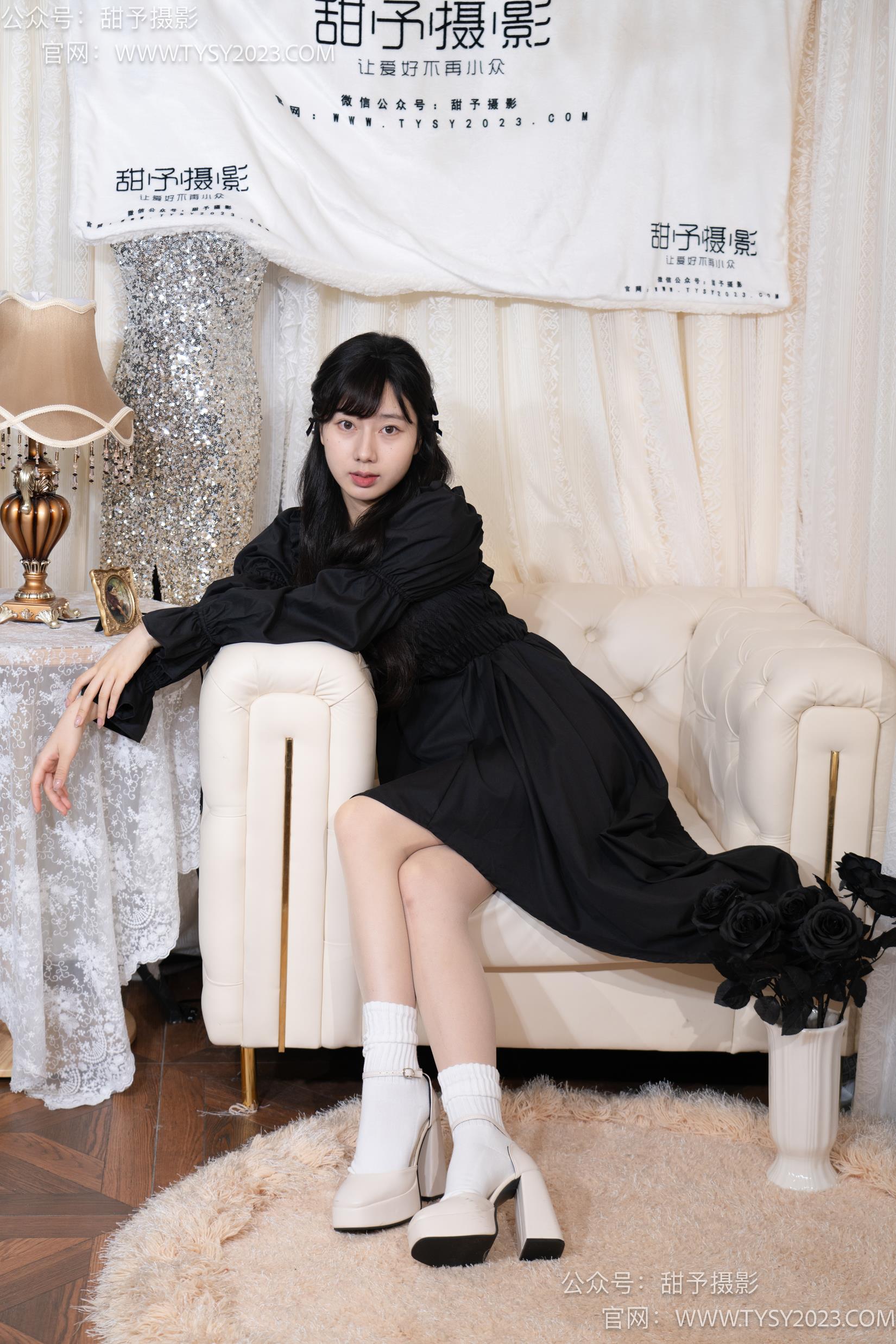 图片[2]-甜予摄影 NO.034 鱼鱼-高跟鞋、白棉袜、肉丝[129P/2V/9.55GB]-美图