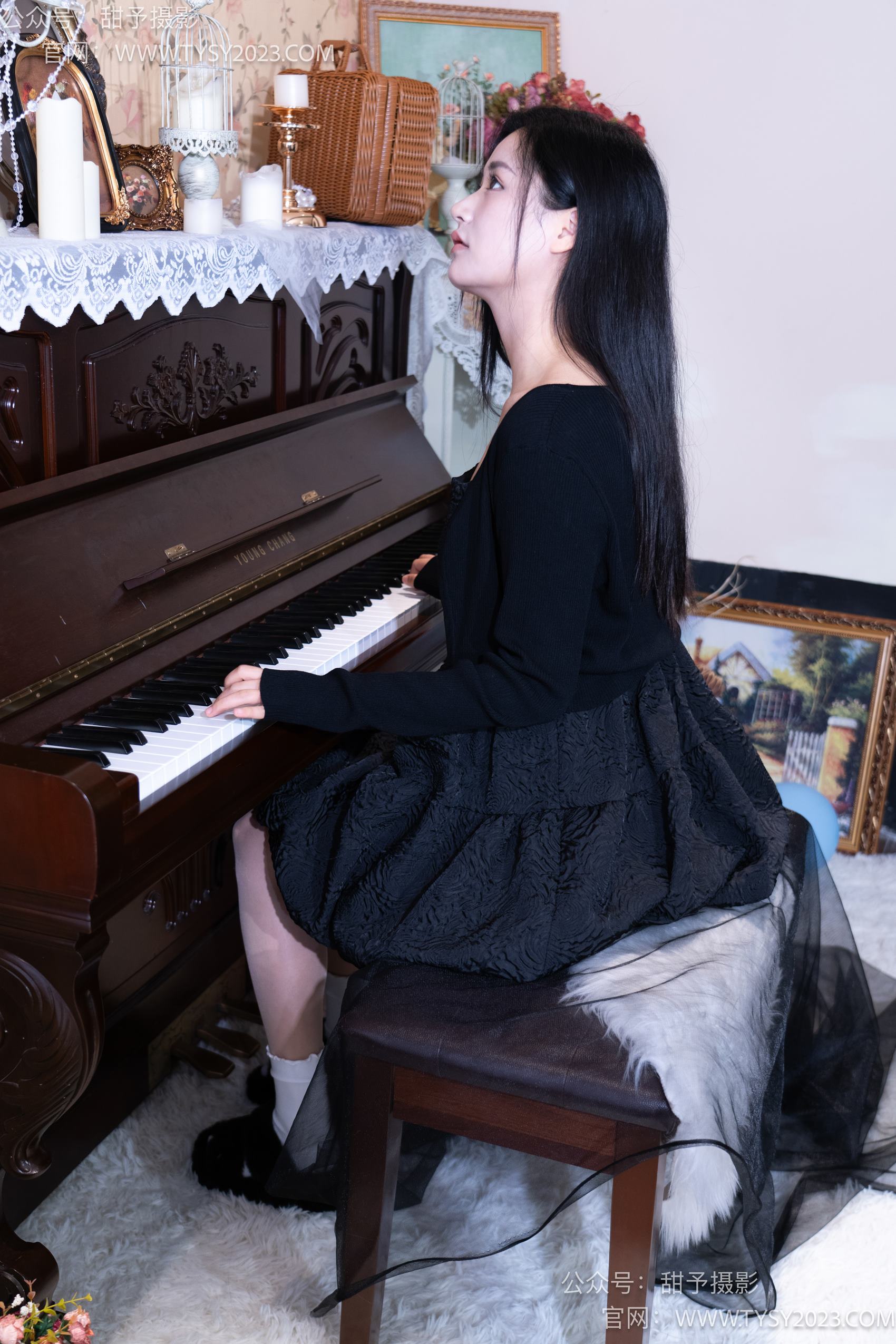 图片[2]-甜予摄影 NO.002 澜澜-拖鞋、白棉袜、肉丝-脚尖加固款[131P/2V/9.95GB]-美图