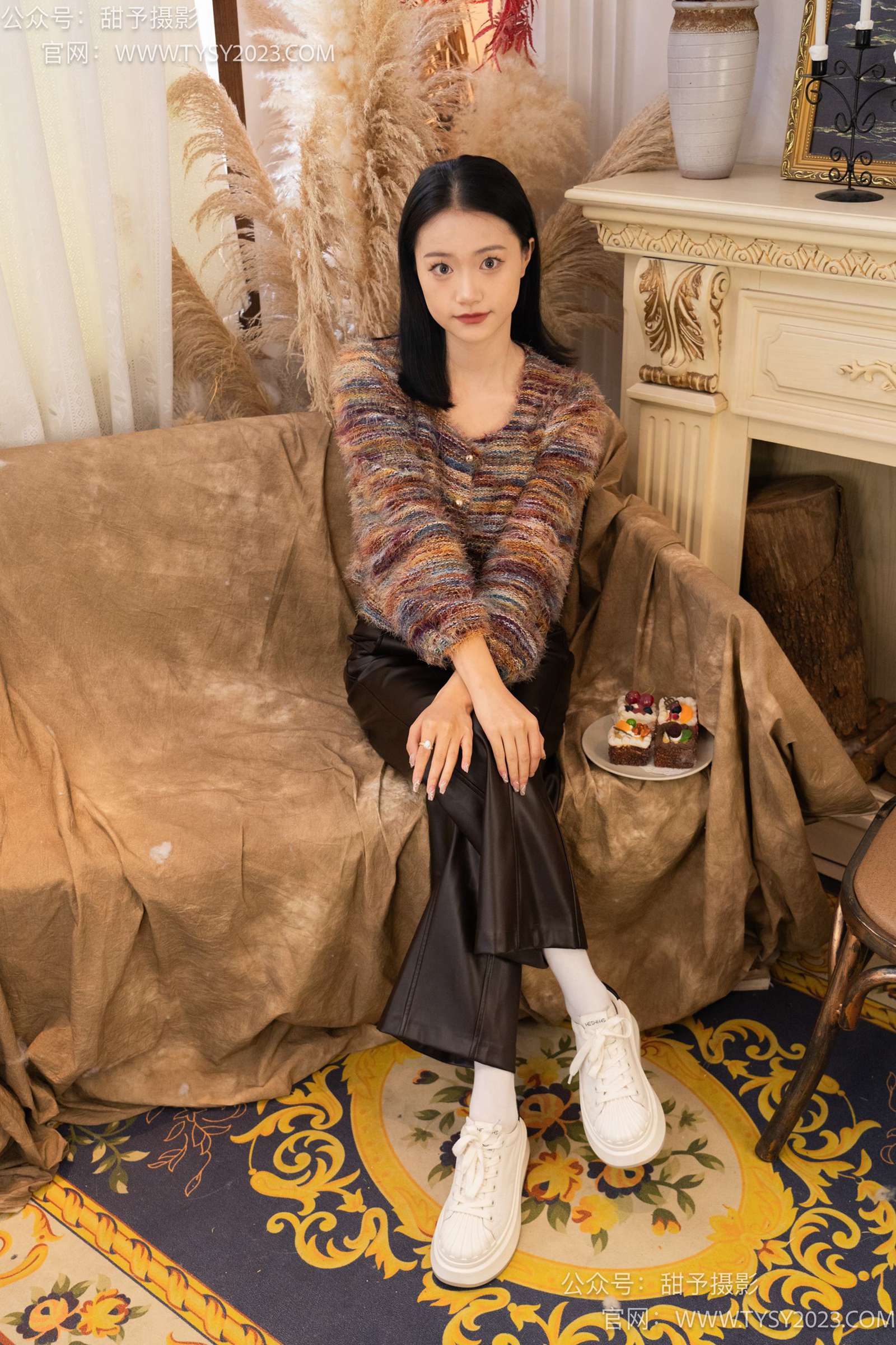 图片[2]-甜予摄影 NO.005 齐齐-板鞋、白棉袜、裸足[122P/2V/9.72GB]-美图